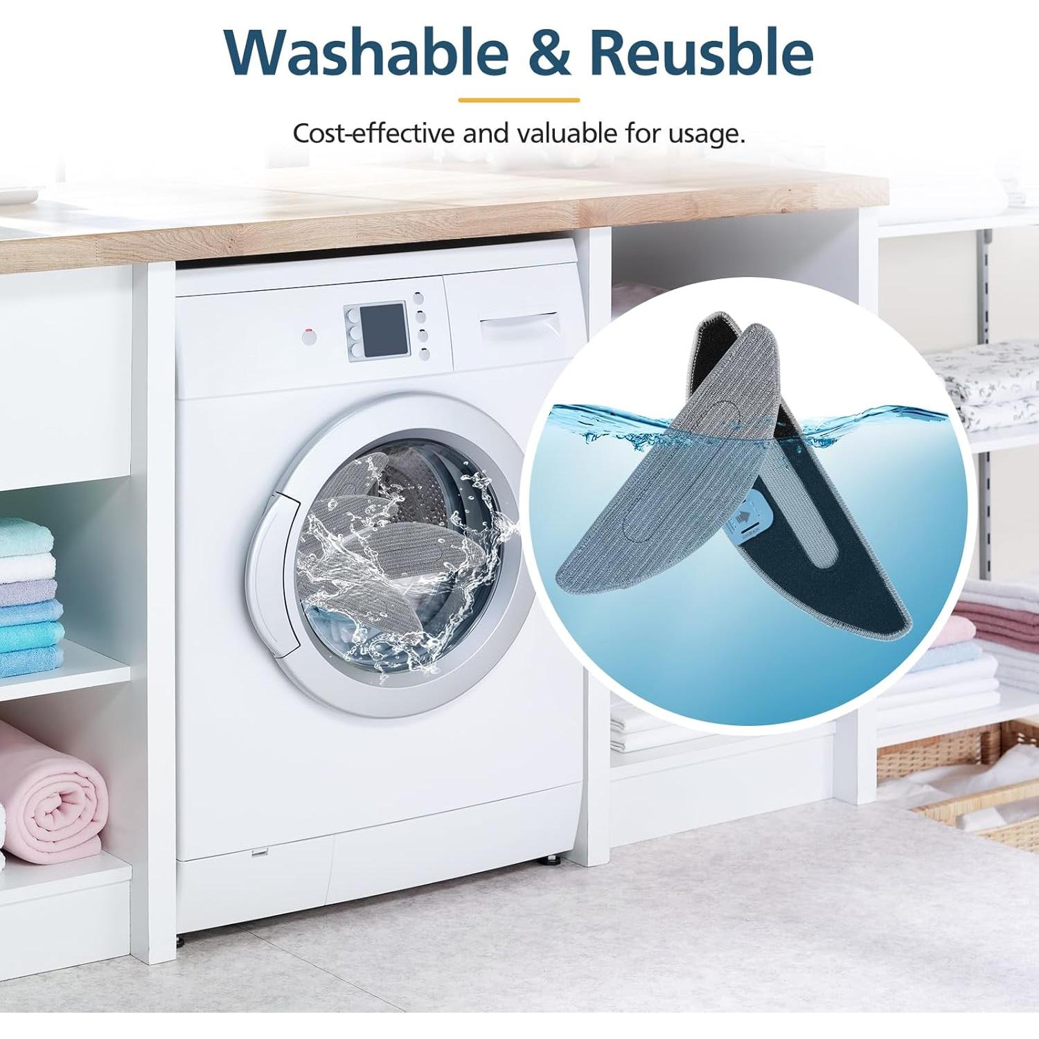 4 Almohadillas de Reemplazo Microfibra Lacvik para iRobot Roomba i5/i5+/j5/j5+