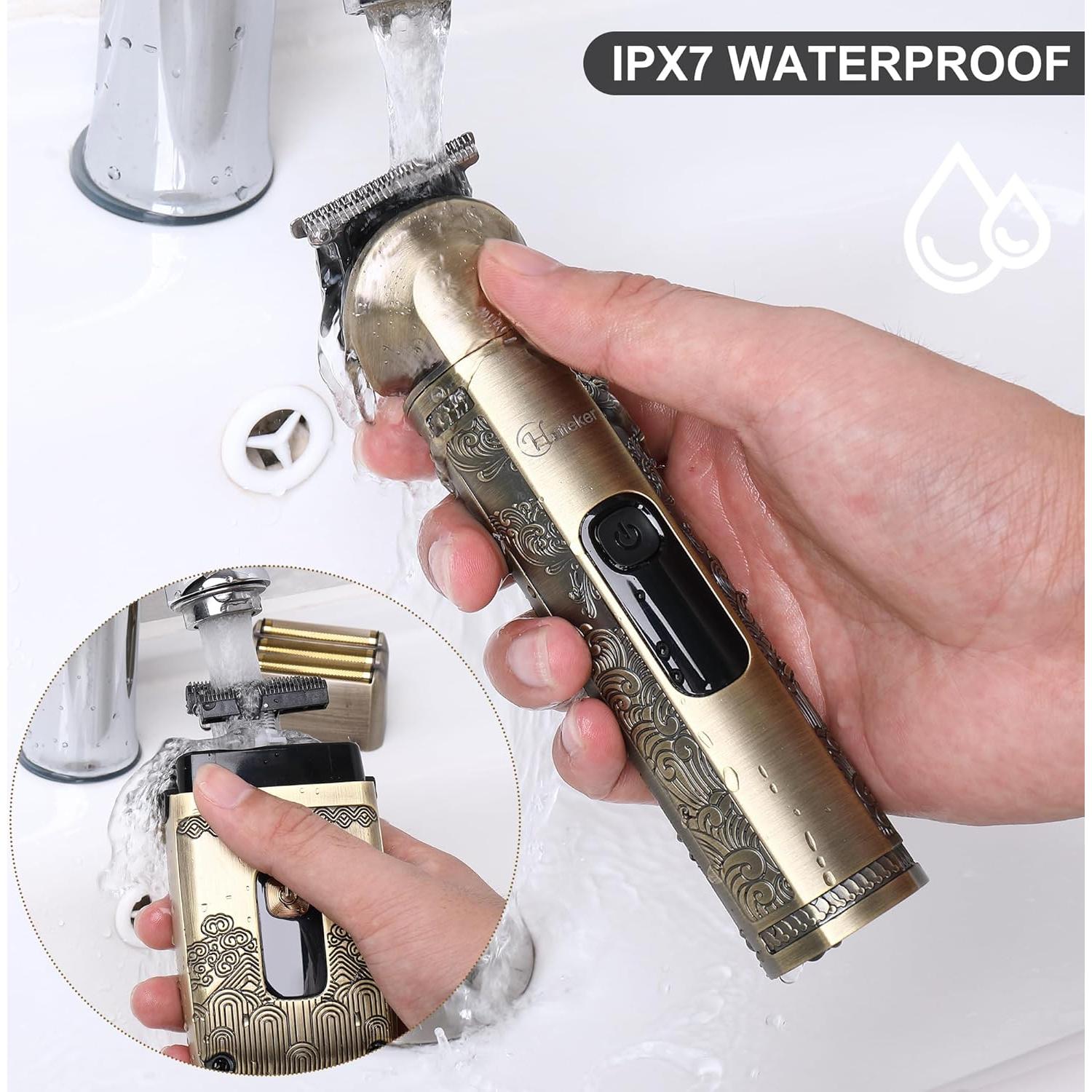 Cortadora de Cabello Hatteker HT-602 Inalámbrica 2 en 1