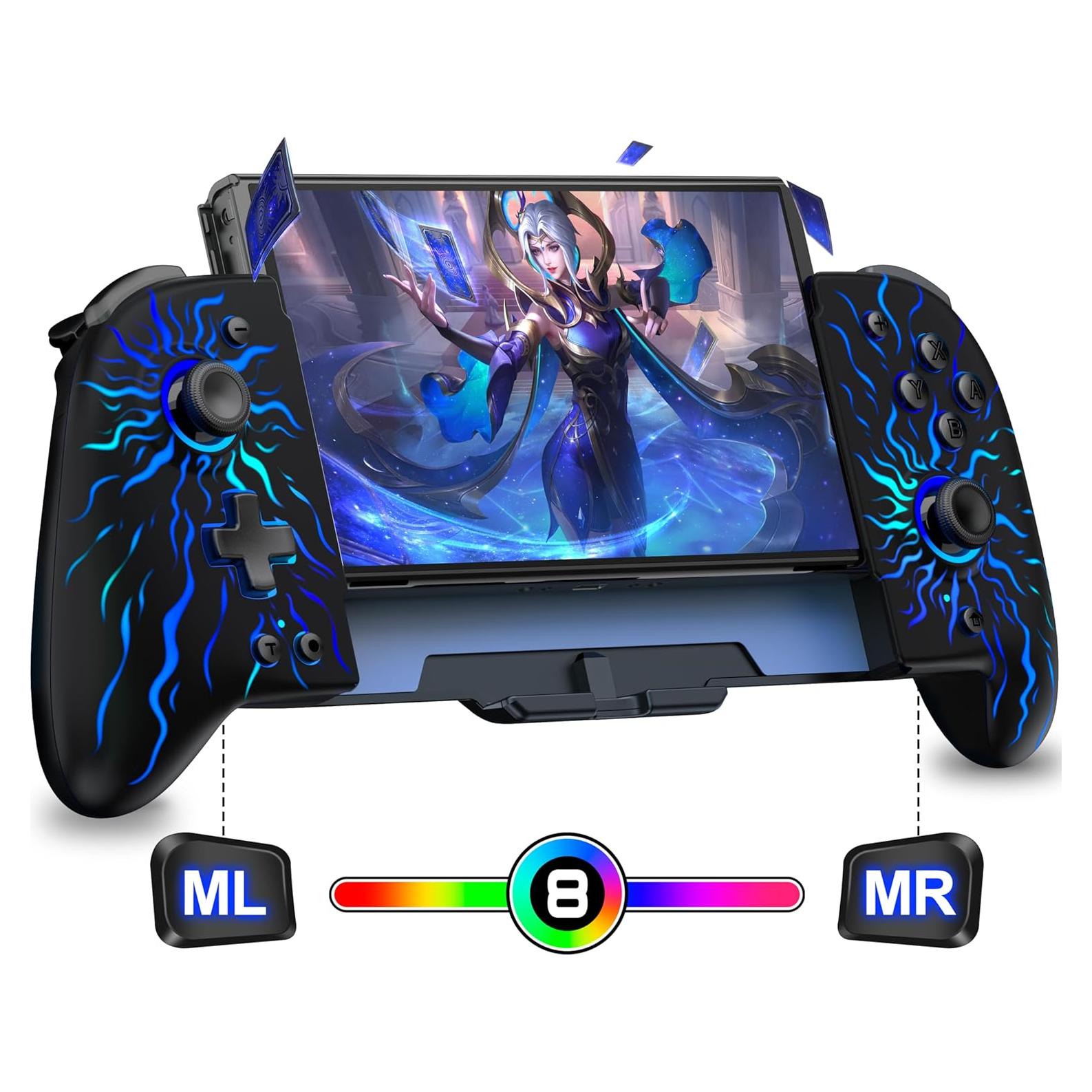 Controlador Pro Inalámbrico Nintendo Switch Negro-Flama