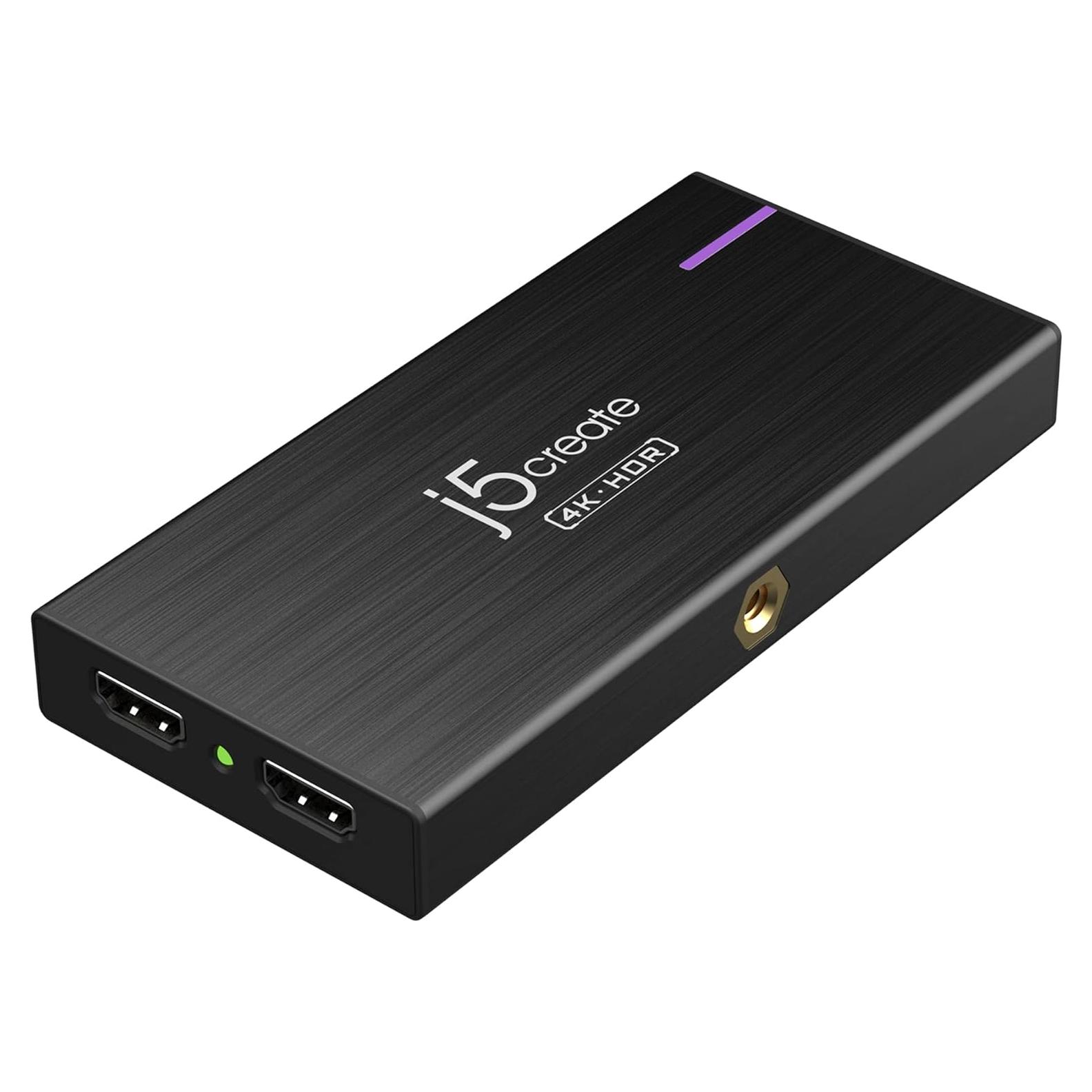 Tarjeta de Captura de Video 4K j5create JVA14 con Passthrough 60W