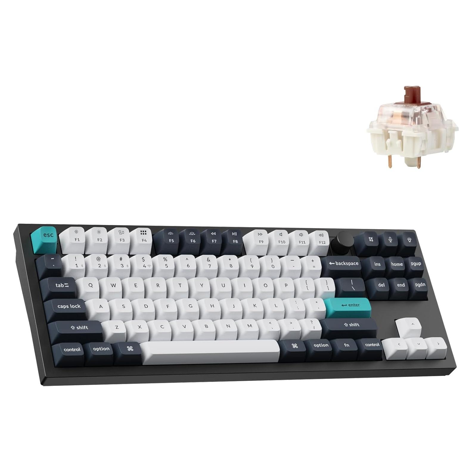 Teclado Mecánico Inalámbrico Keychron Q3 Max TKL RGB
