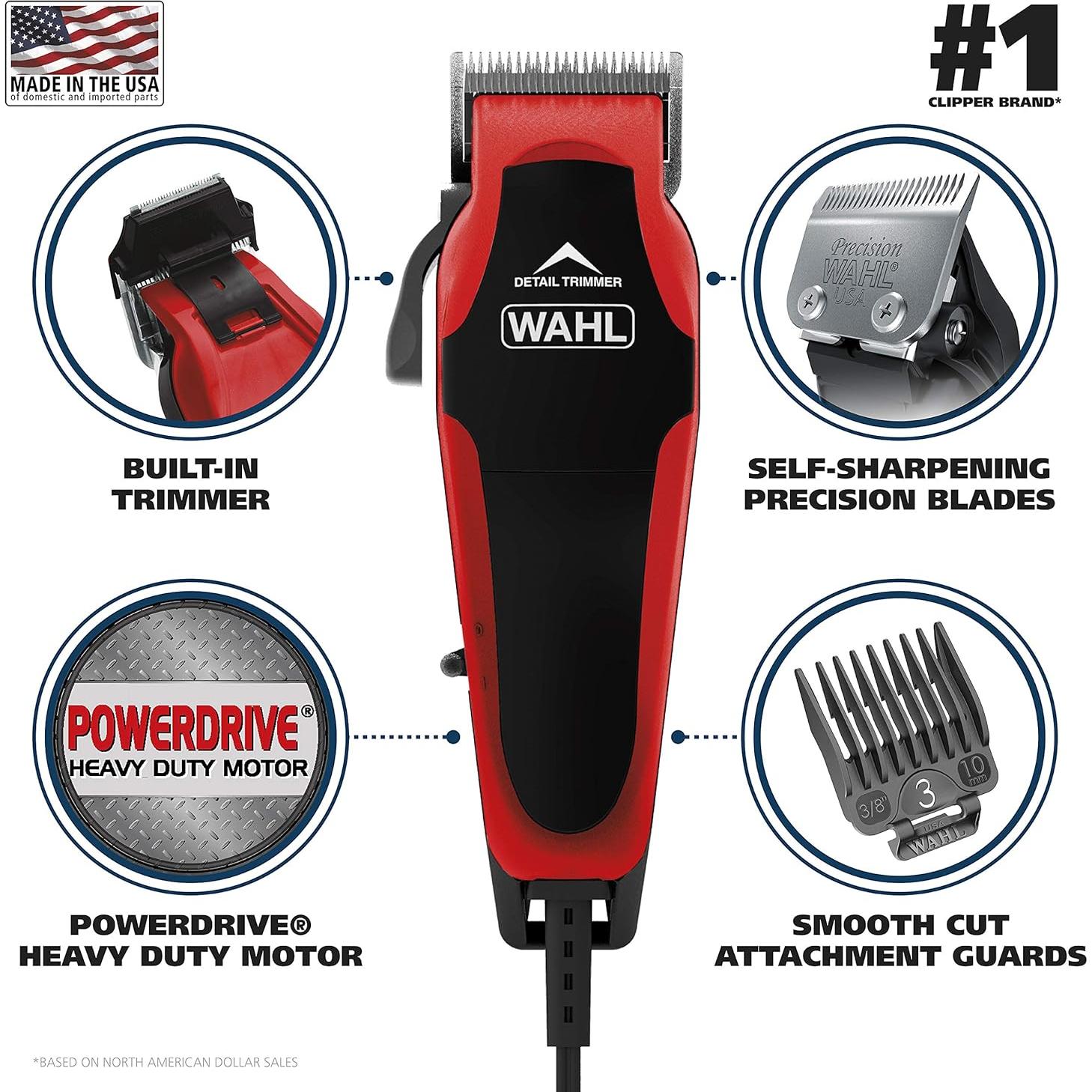 Cortadora de Cabello Wahl Clip 'N Trim 2 en 1 con Recortadora