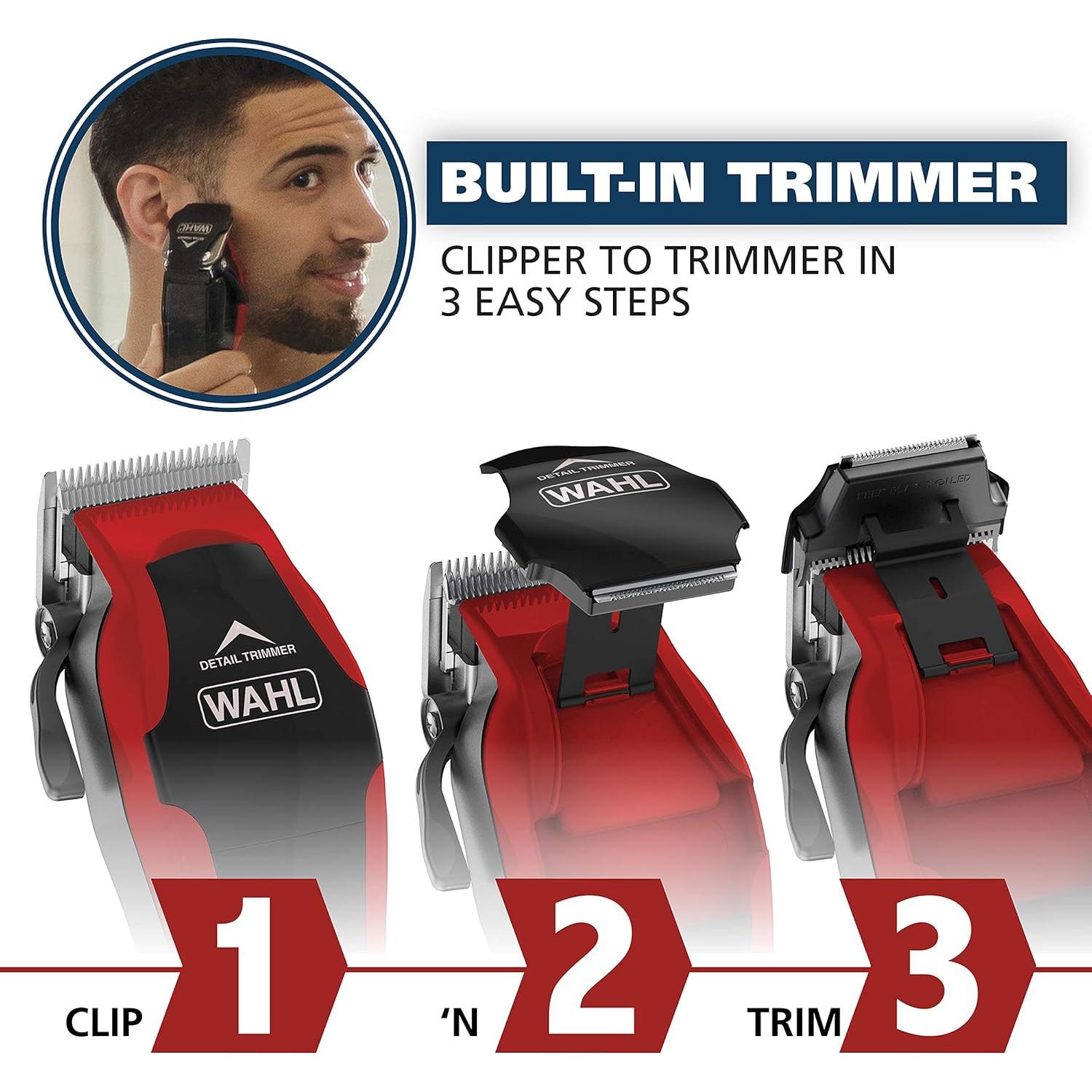 Cortadora de Cabello Wahl Clip 'N Trim 2 en 1 con Recortadora