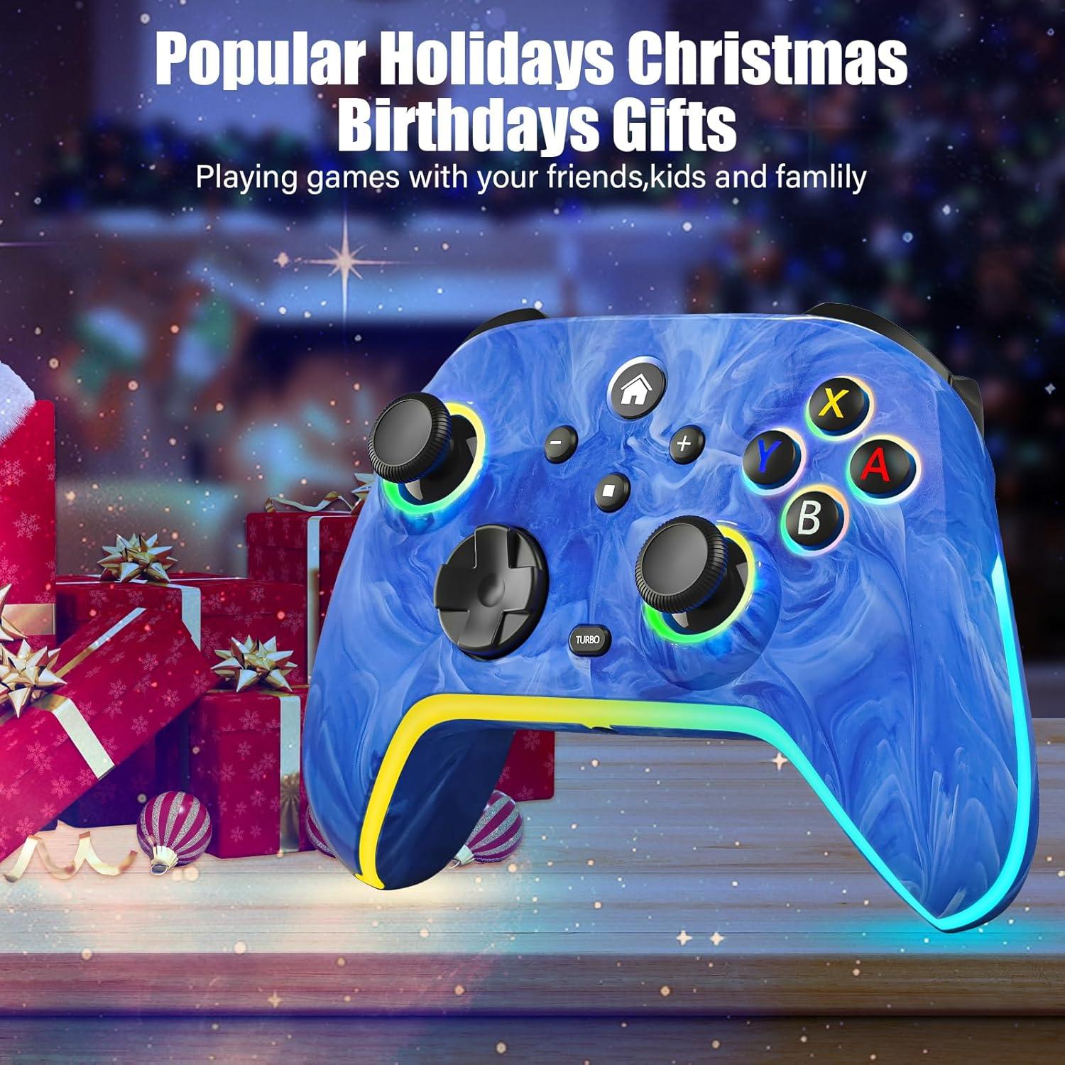 Controlador Inalámbrico Nintendo Switch Pro Azul 1200mAh