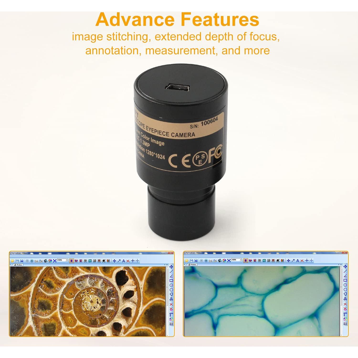 Cámara Digital 1.3MP SNM SWA-EP1 para Microscopios