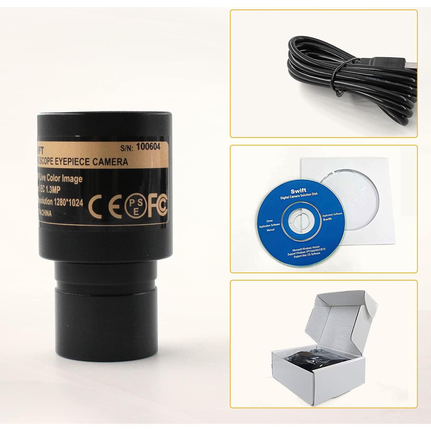 Cámara Digital 1.3MP SNM SWA-EP1 para Microscopios