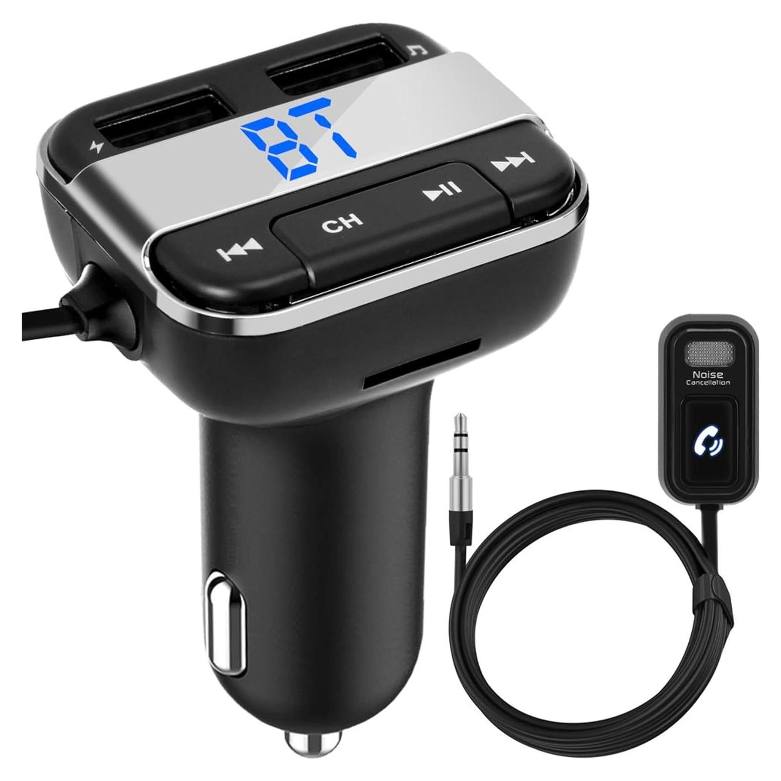 Transmisor FM Bluetooth Pyle PBT91.5 con USB y SD