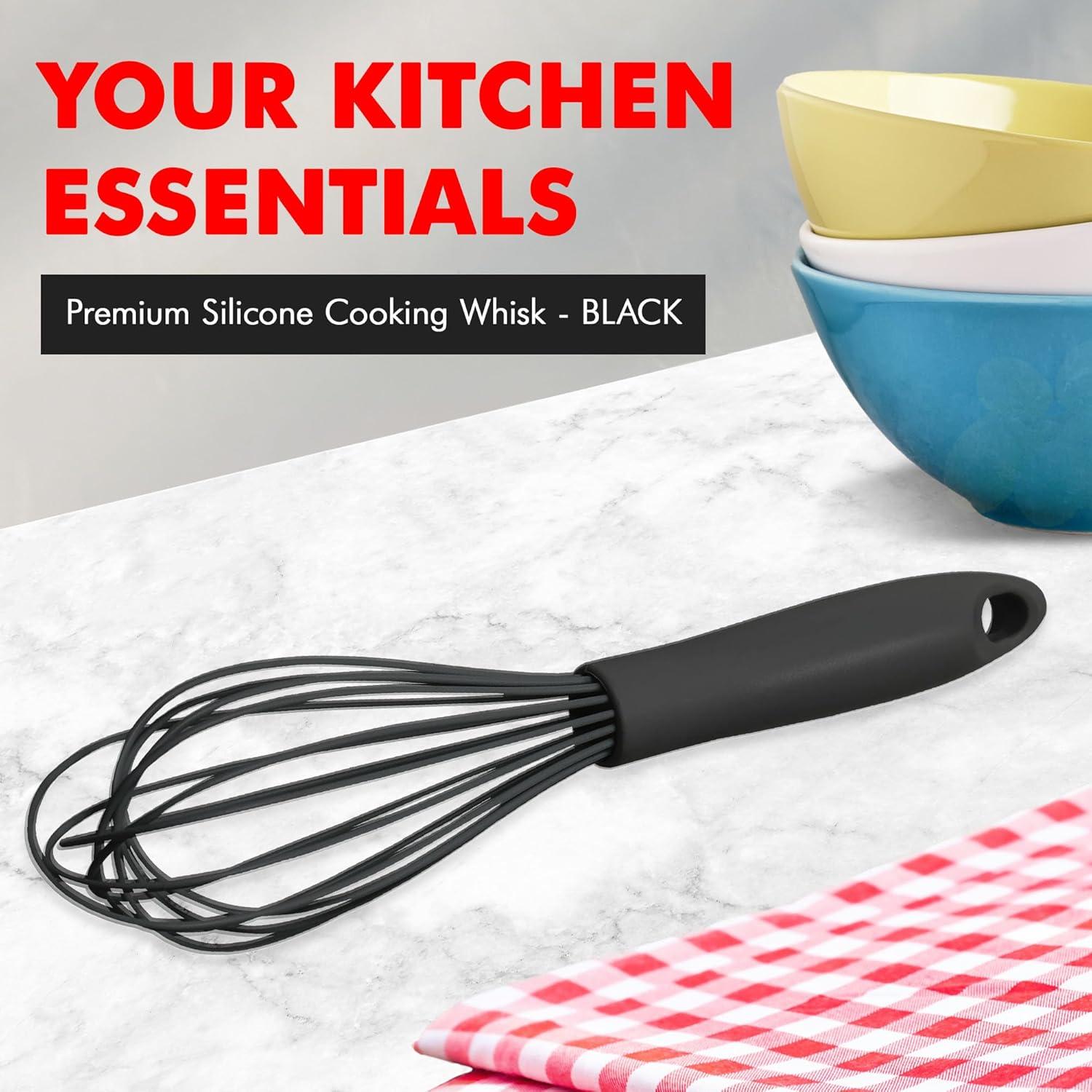 Batidor de Cocina de Silicona Chef Craft 26.67 cm Negro