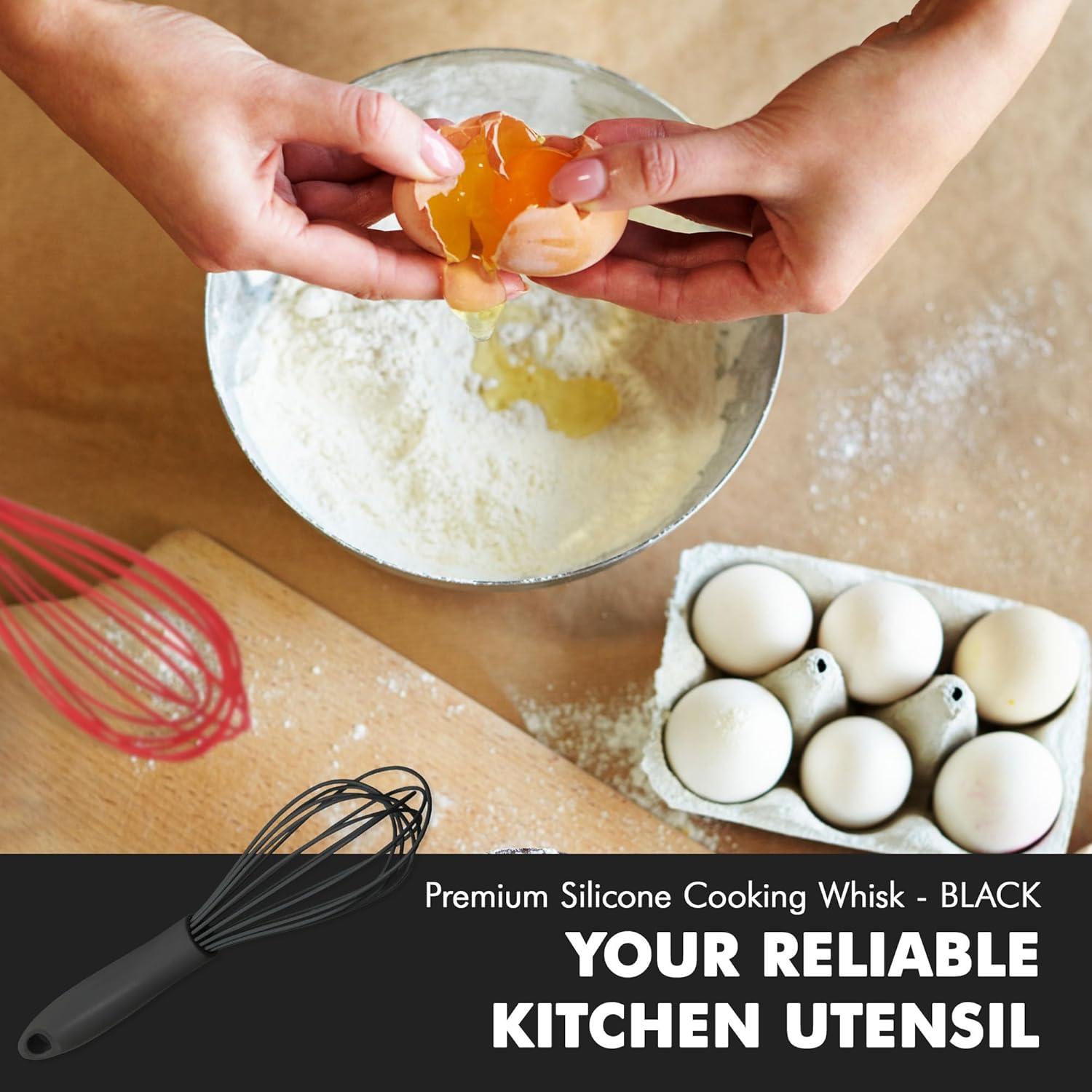 Batidor de Cocina de Silicona Chef Craft 26.67 cm Negro