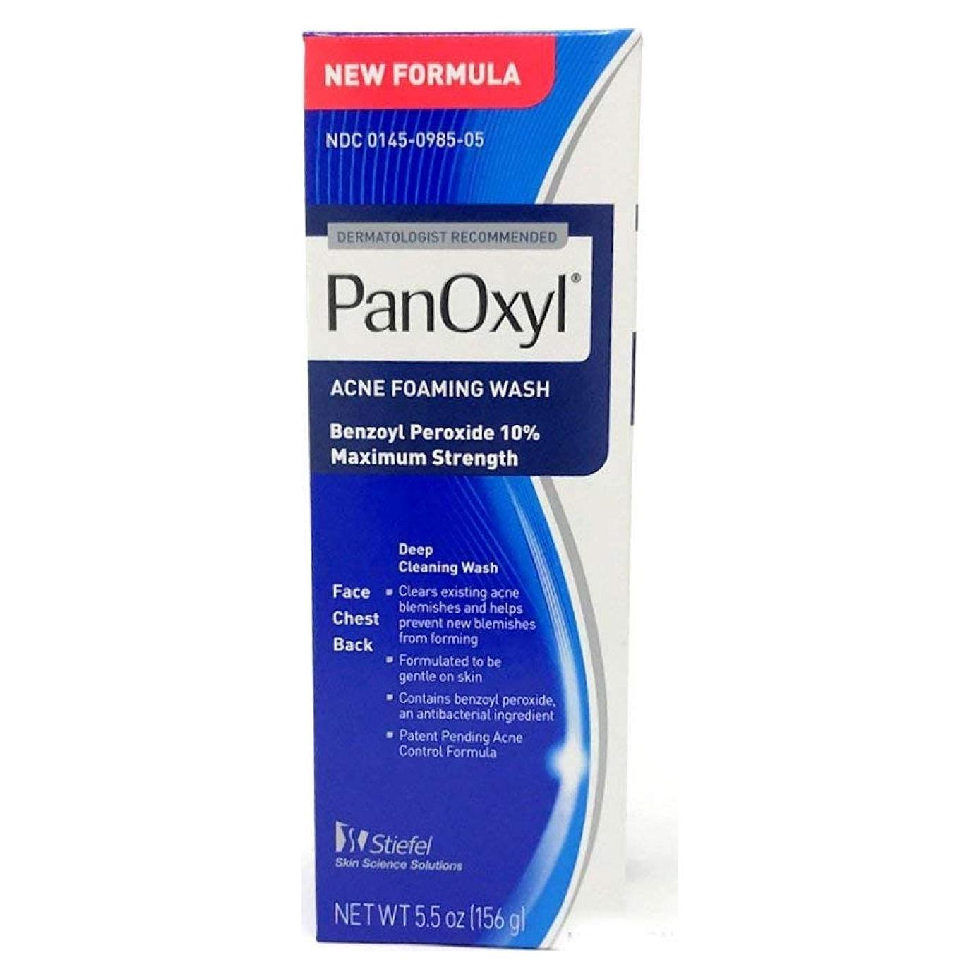 PanOxyl Lavado Espumoso para Acné 10% Peróxido 156 g