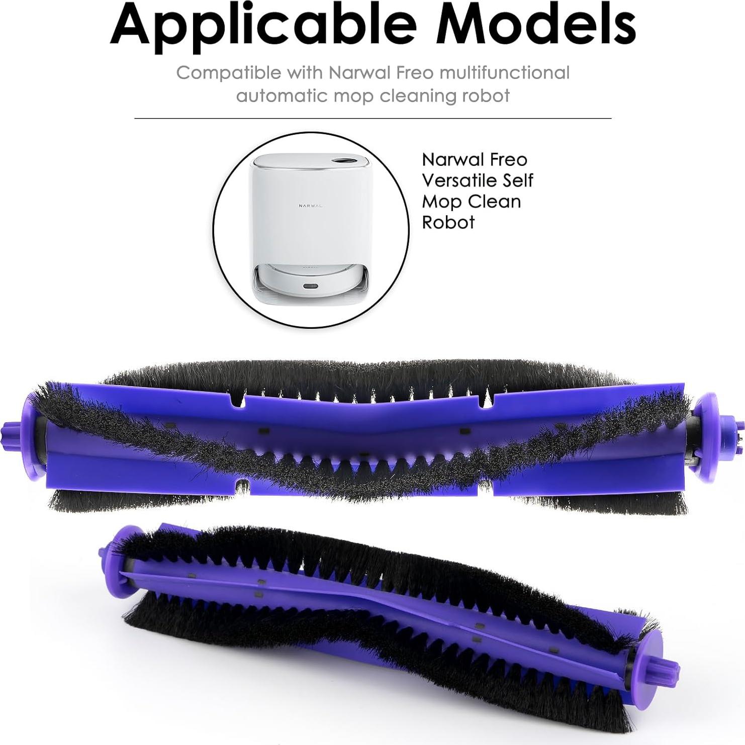 Rodillos de Cepillo de Reemplazo MIBUMIKI para Narwal Freo - 2 Piezas