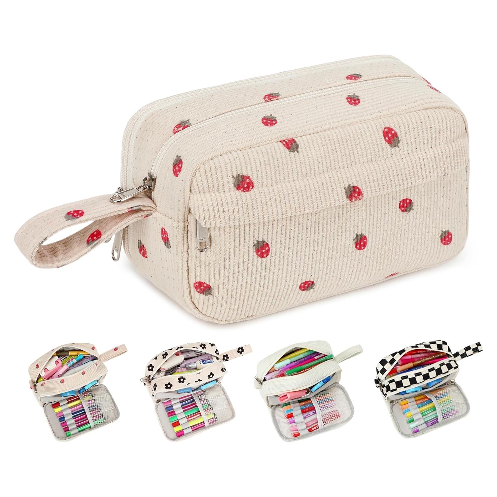 Estuche de Lápices Bluboon E6022 Gran Capacidad Beige