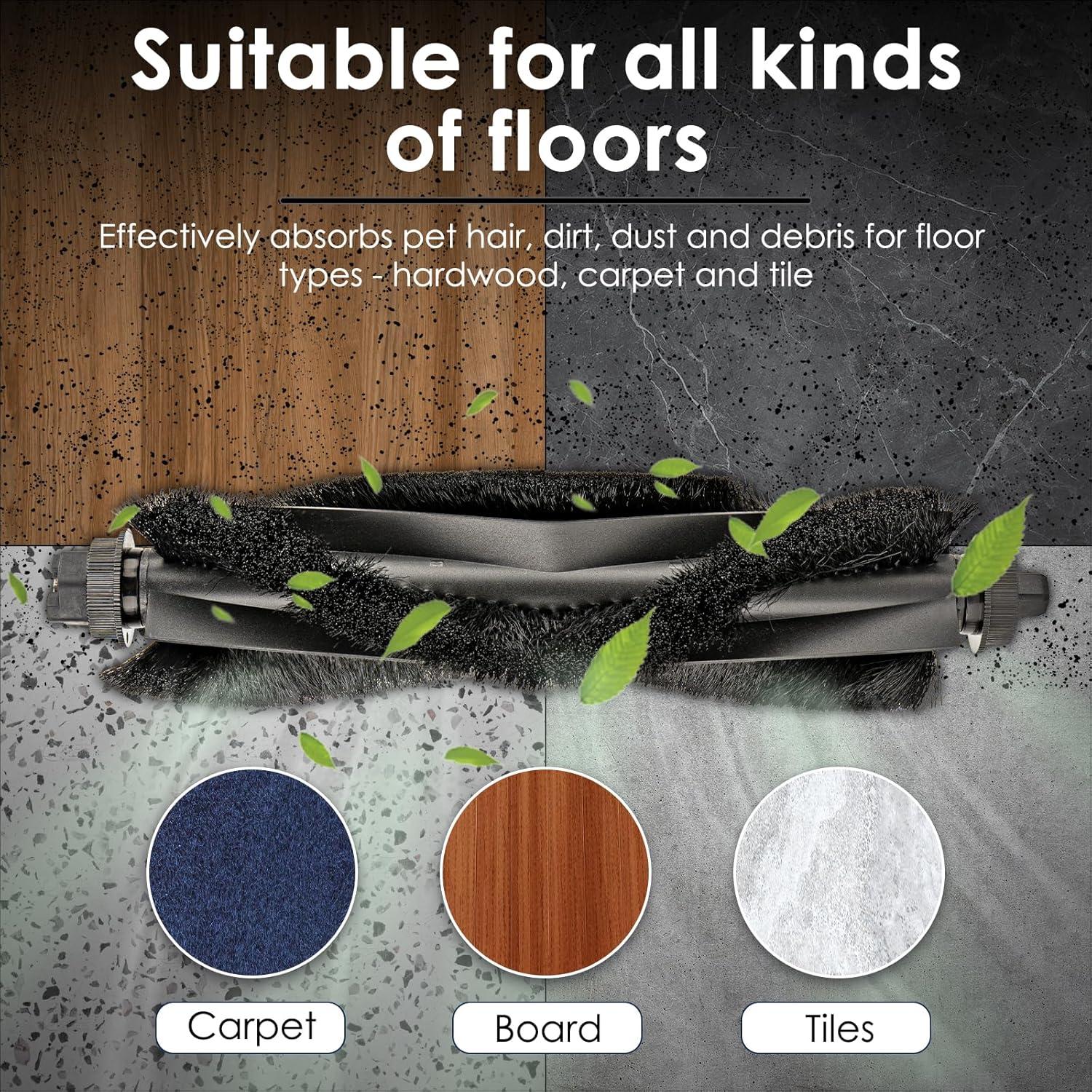 Cepillos de Rodillo de Reemplazo BRUVISH L60 L50 - 2 Piezas