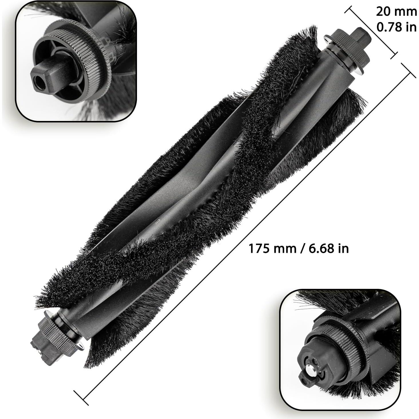 Cepillos de Rodillo de Reemplazo BRUVISH L60 L50 - 2 Piezas