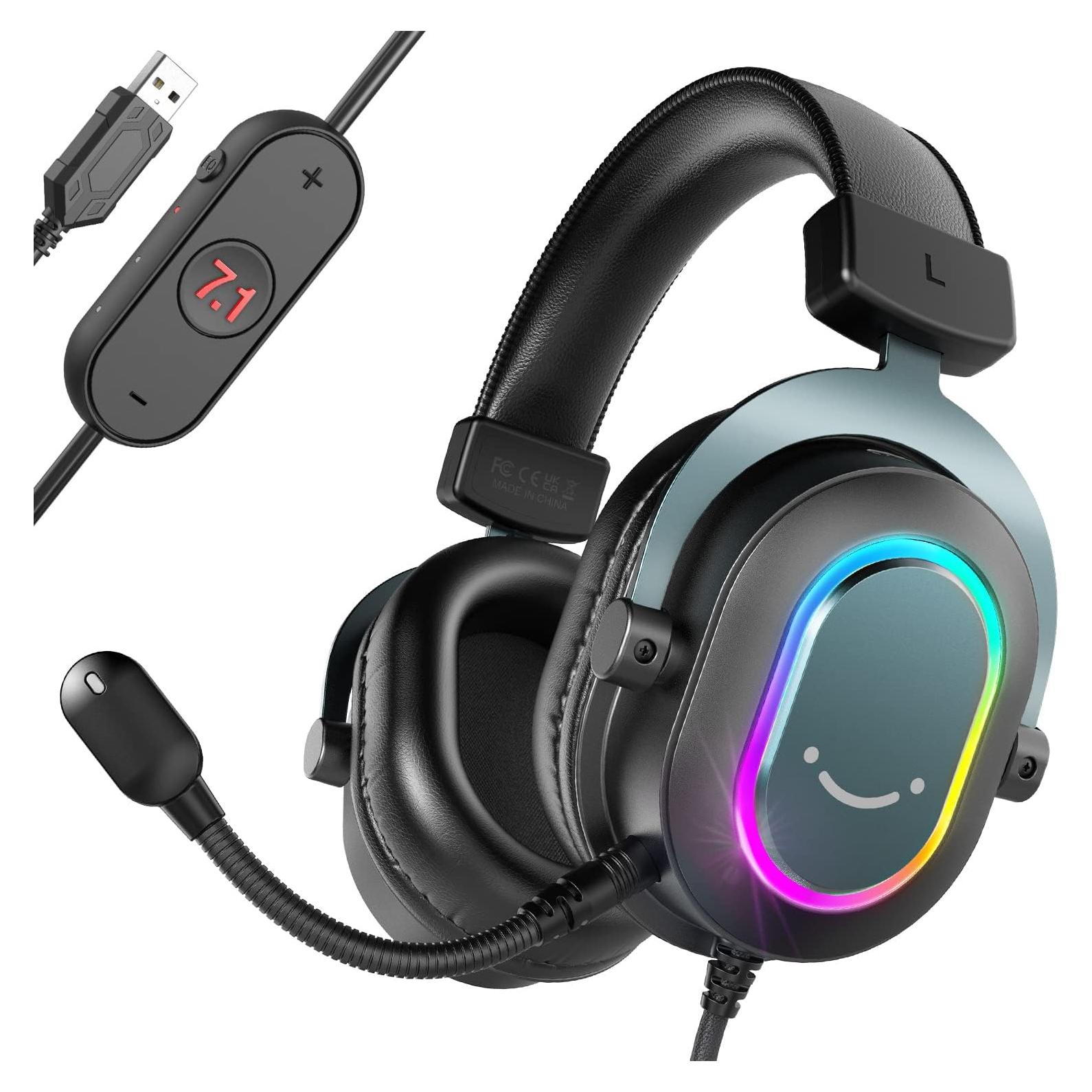 Auriculares Gaming FIFINE AmpliGame H6 USB 7.1 RGB
