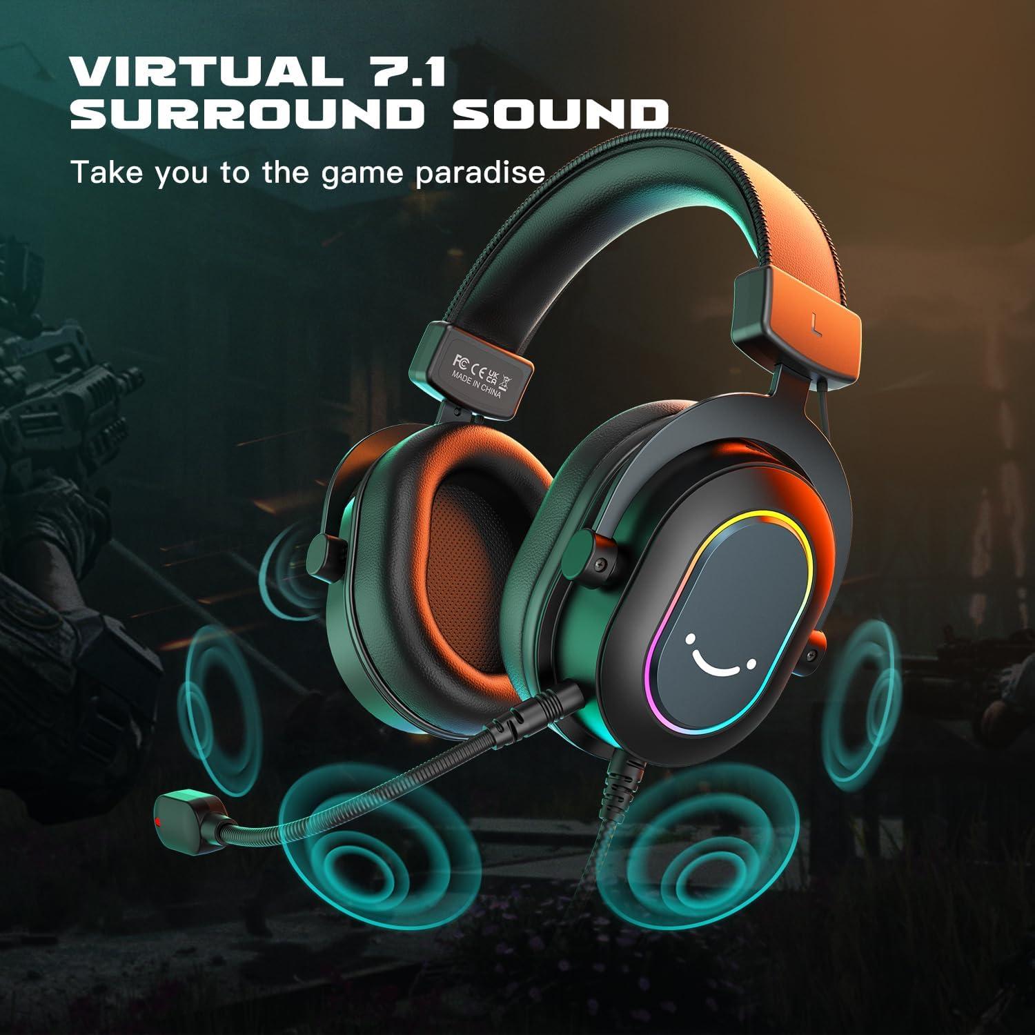 Auriculares Gaming FIFINE AmpliGame H6 USB 7.1 RGB