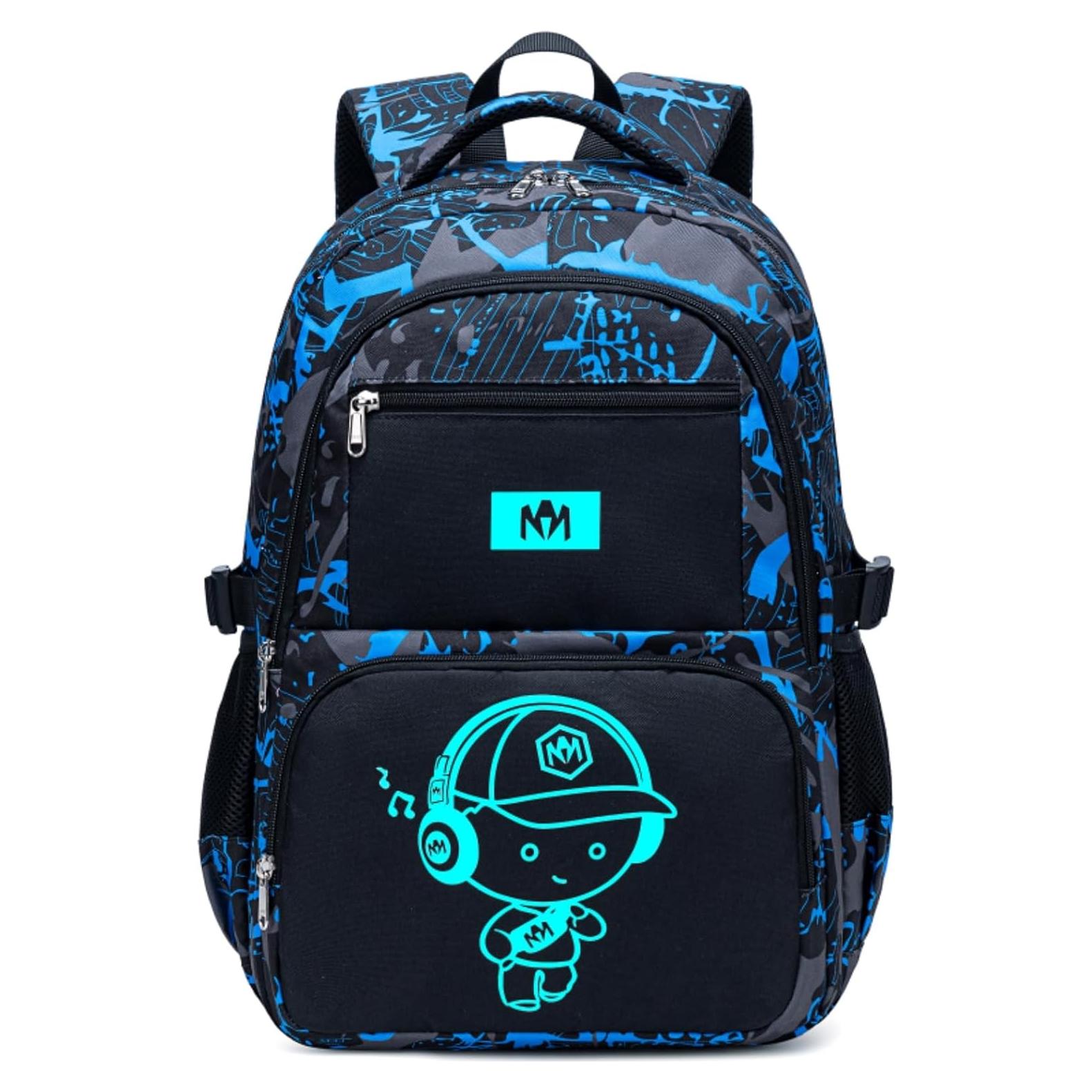 Mochila Escolar Camuflaje Bluboon para Niños 44.5x30.5cm