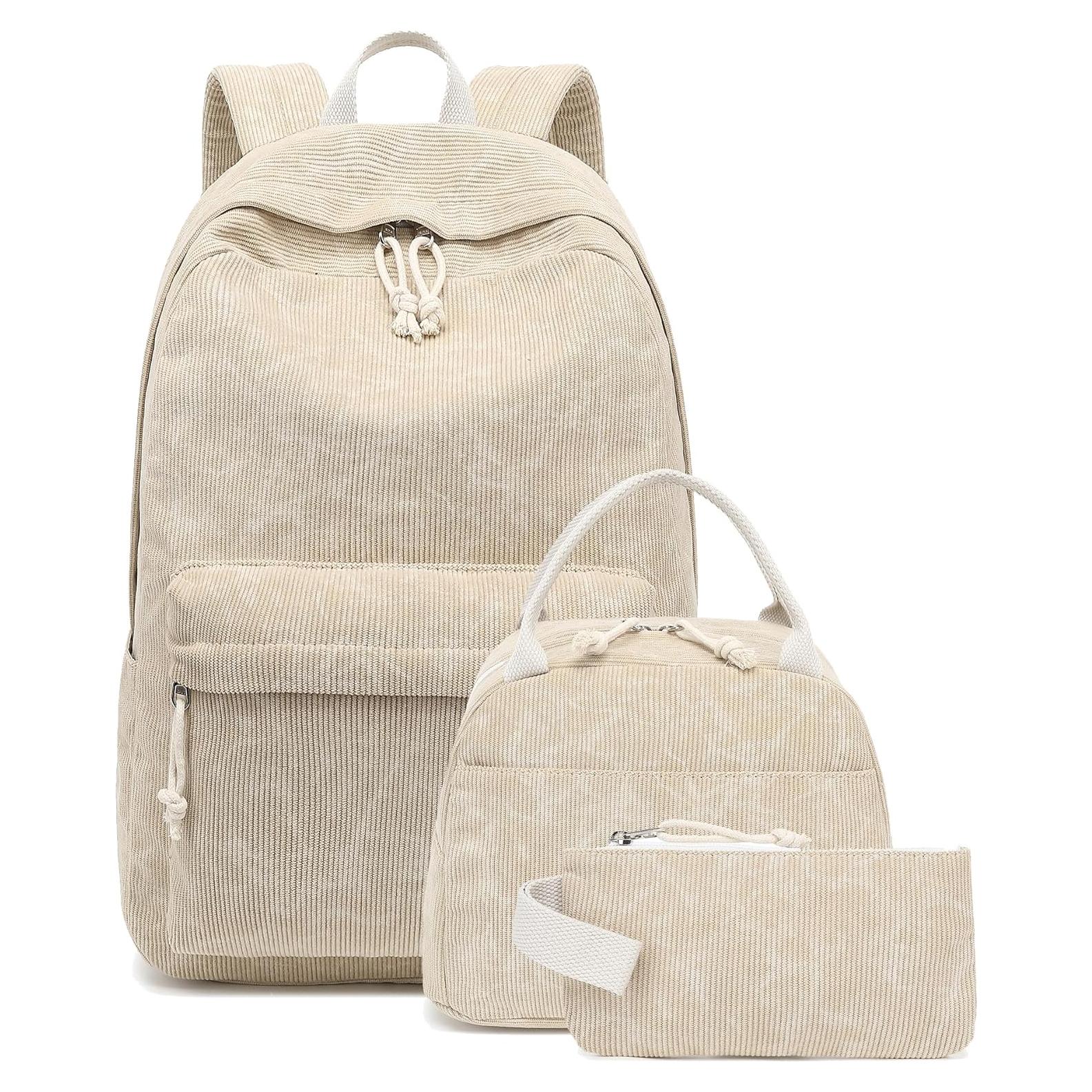 Mochila Escolar LEDAOU para Niñas 3 en 1 con Almuerzo