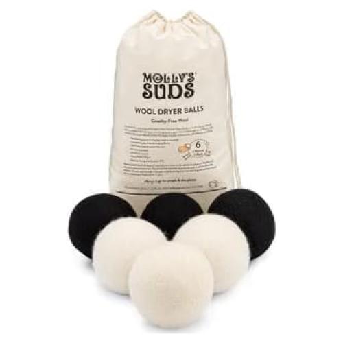 Bolas de Secado de Lana Molly | Set de 6 Reutilizables y Hipoalergénicas