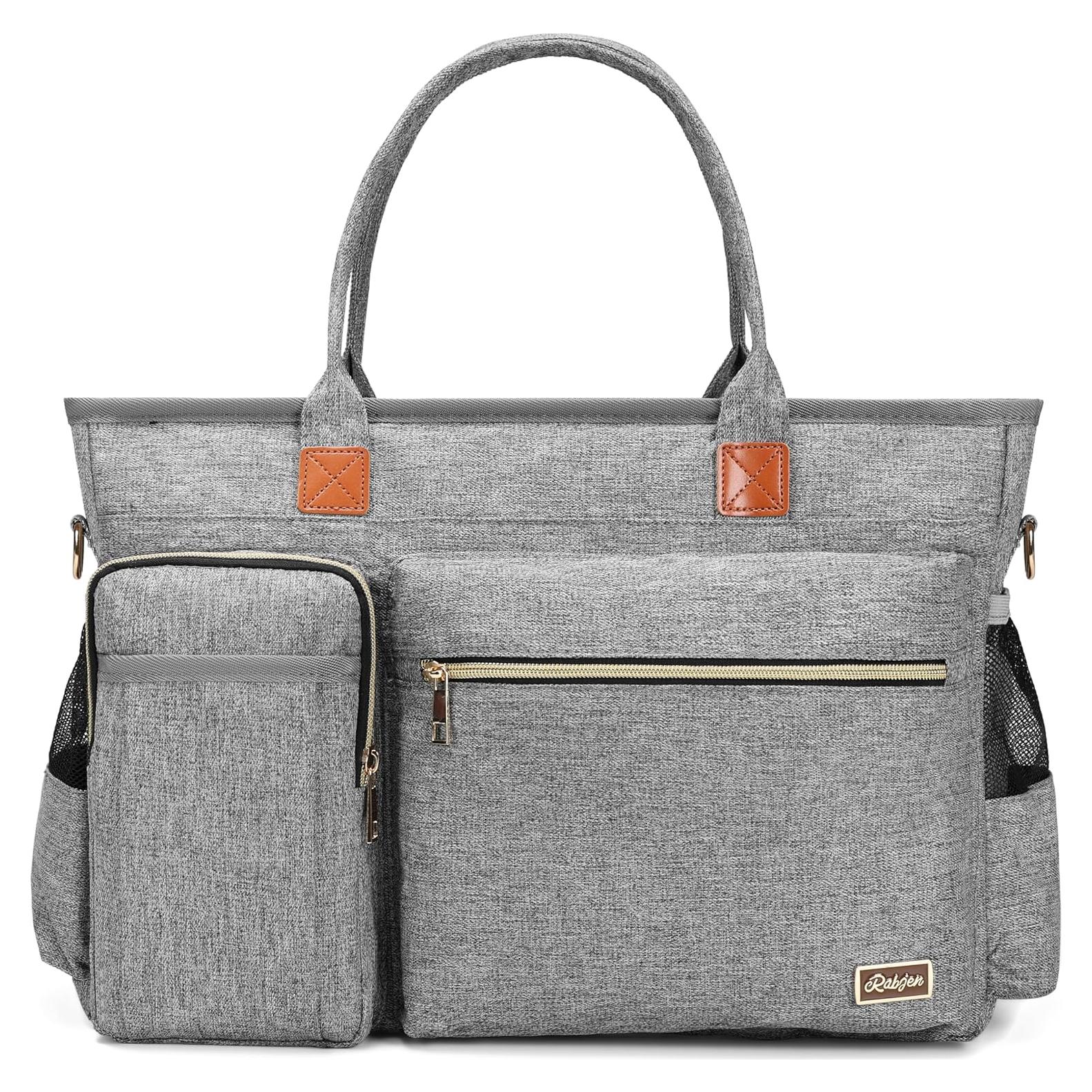 Bolsa Tote para Laptop Rabjen Gris 15.6" Acolchada