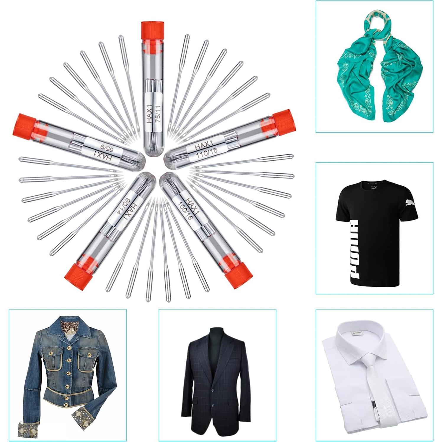 Agujas de Máquina de Coser Kidoom 50 PCS Universal HAX1