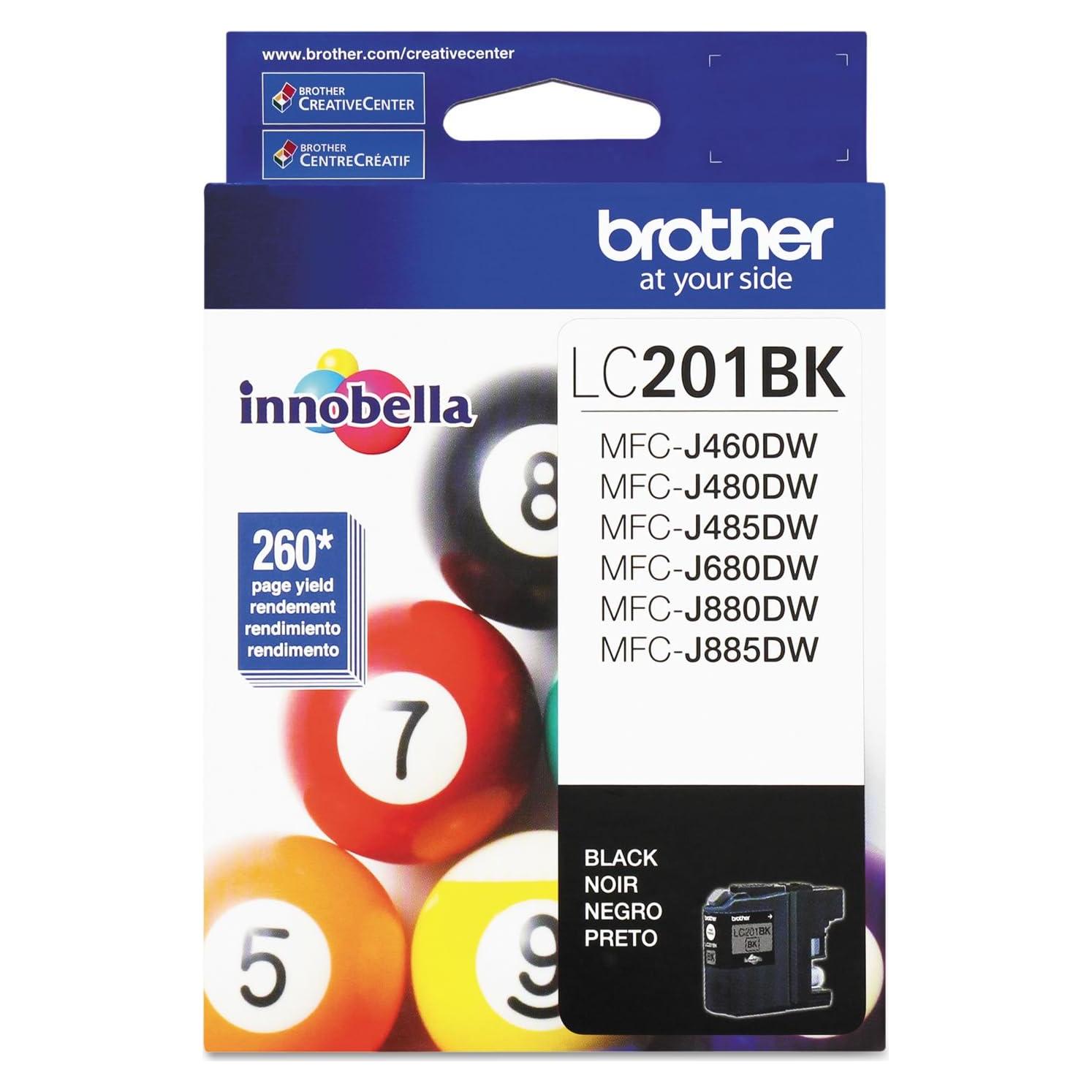 Cartucho de tinta negra Brother LC201BK - Rinde 260 páginas