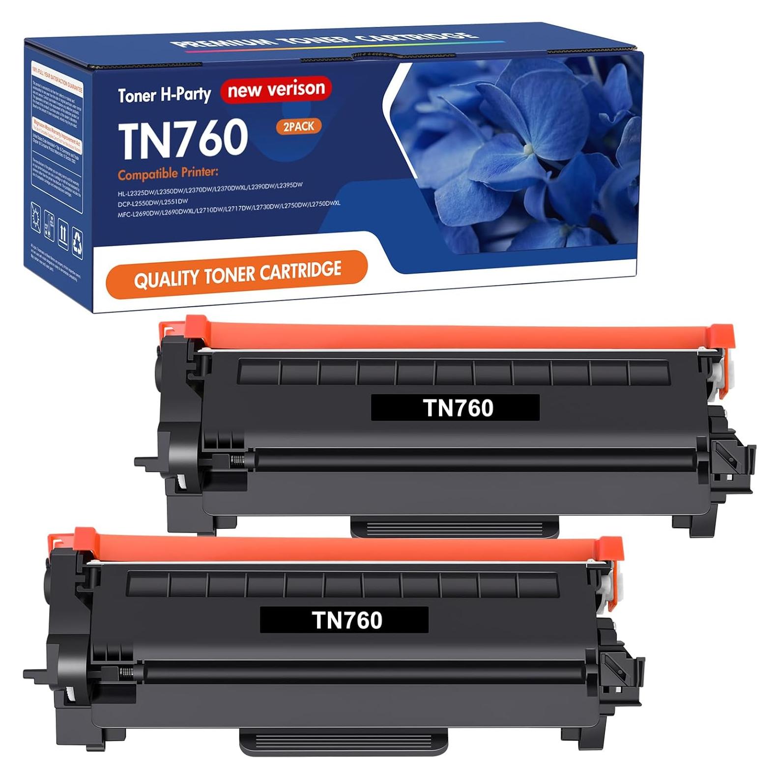 Tóner TN760 Negro Alto Rendimiento THP para Brother