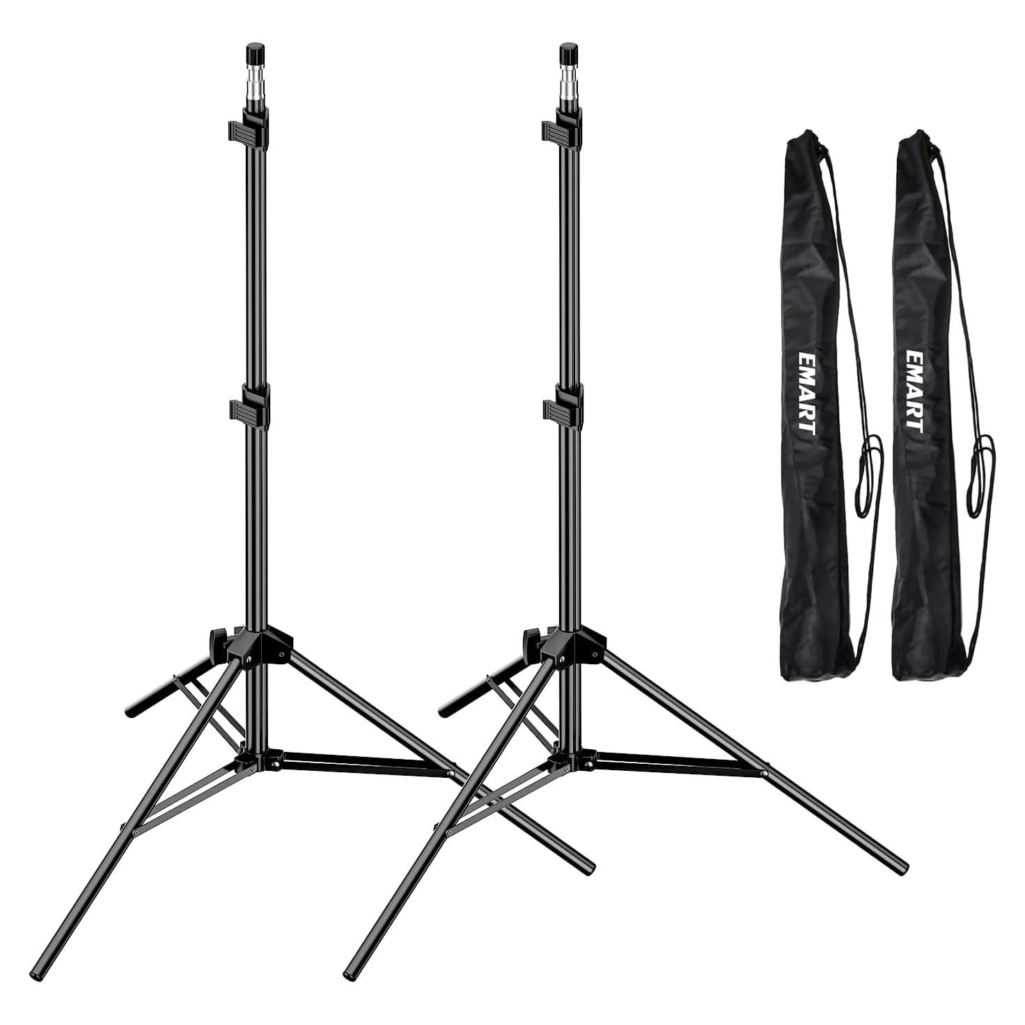 Soporte de Luz Plegable EMART 2 en 1 2.13 m para Fotografía