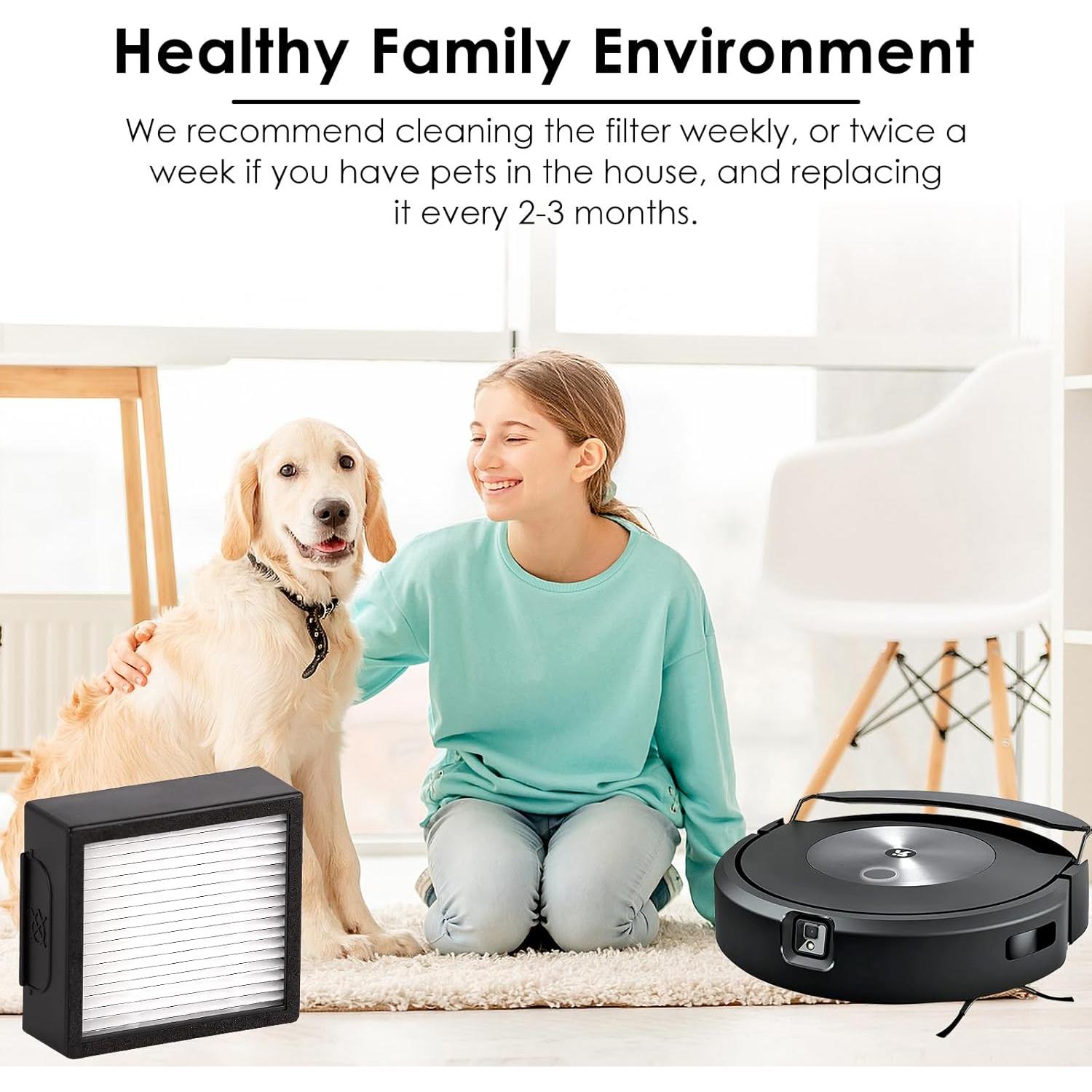 Filtro HEPA de Reemplazo FILTERIST para iRobot Roomba Combo j7/j7+/j9+ - 3 Piezas