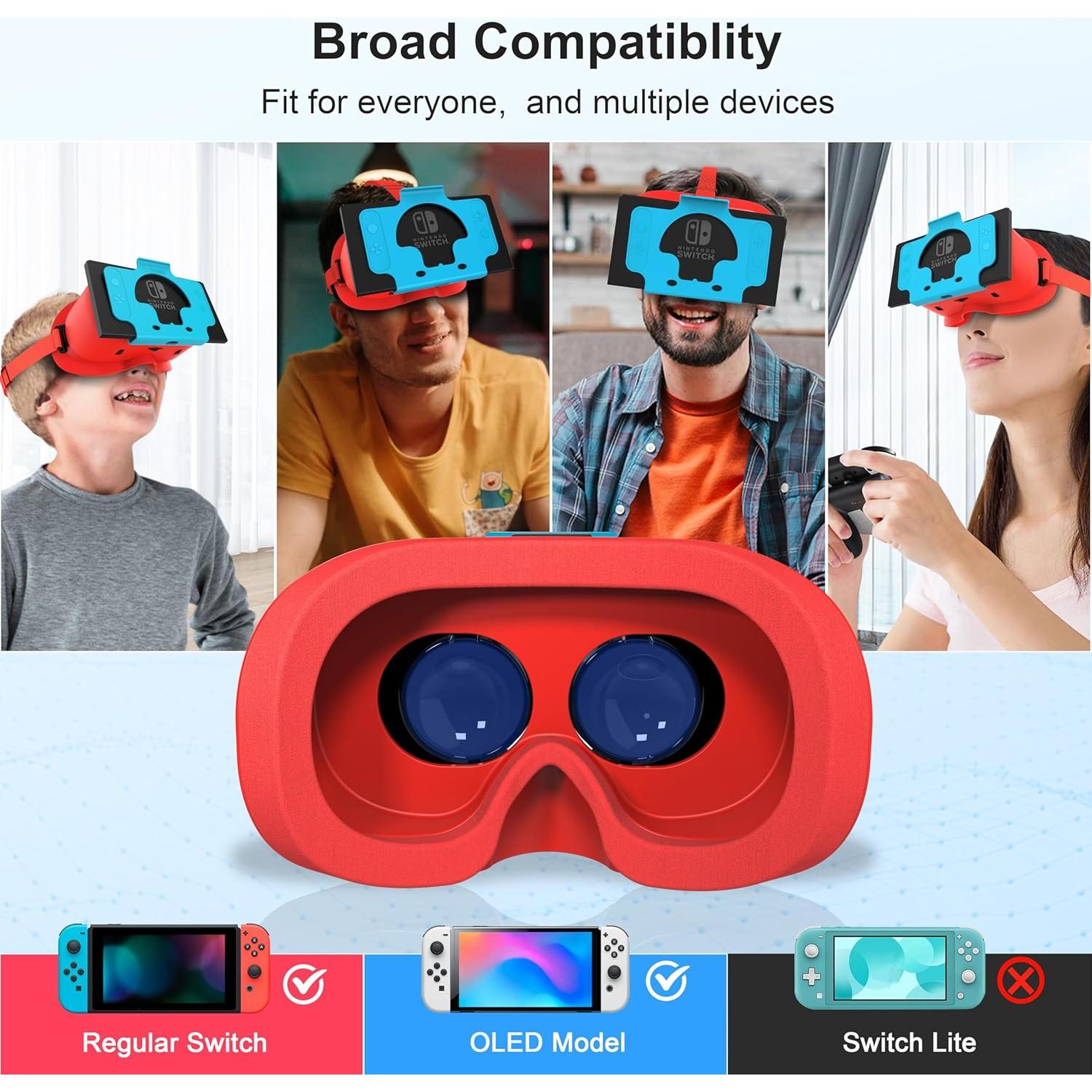 Auriculares VR DEVASO para Nintendo Switch y OLED, Lentes HD