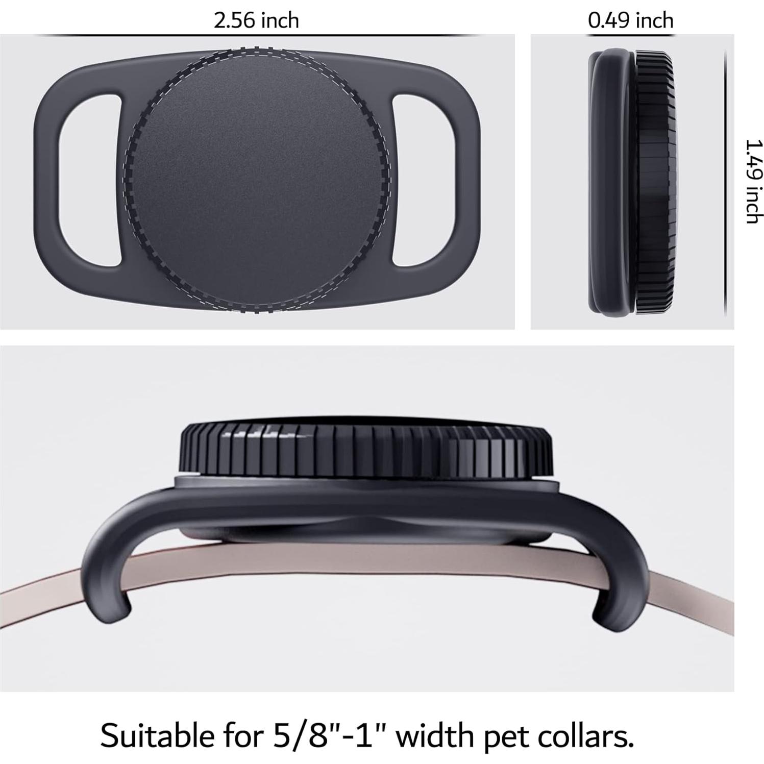 Soporte Impermeable PZOZ para Collar de Perro AirTag - 2 Unidades