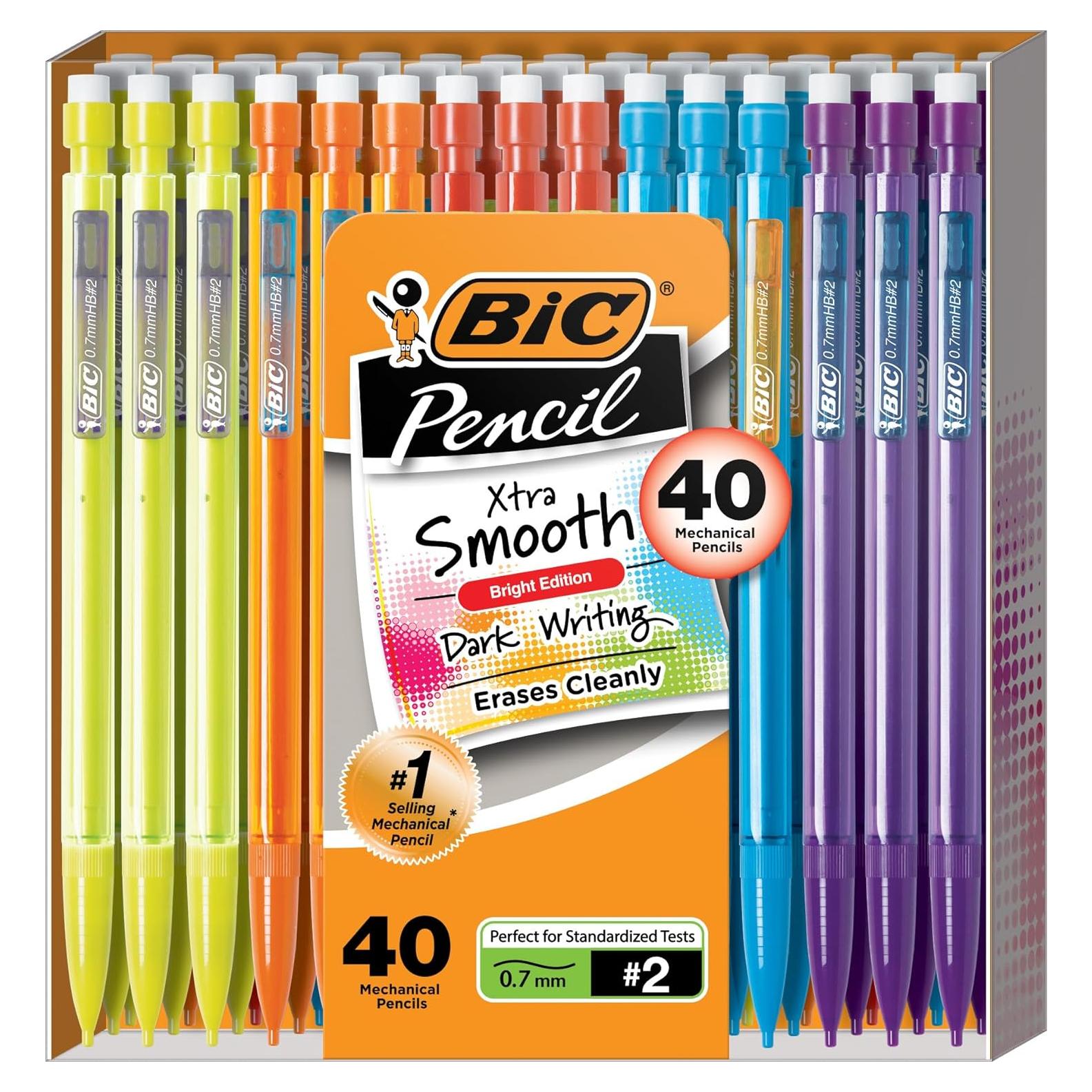 Lápices Mecánicos BIC Xtra-Smooth 0.7mm Paquete 40 Unidades