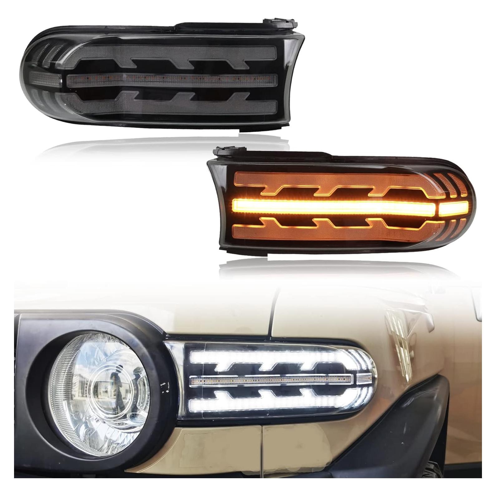 Luz de Circulación Diurna LED PGTOPONE para Toyota FJ Cruiser 2007-2021