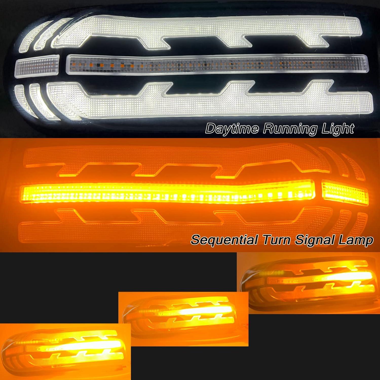 Luz de Circulación Diurna LED PGTOPONE para Toyota FJ Cruiser 2007-2021