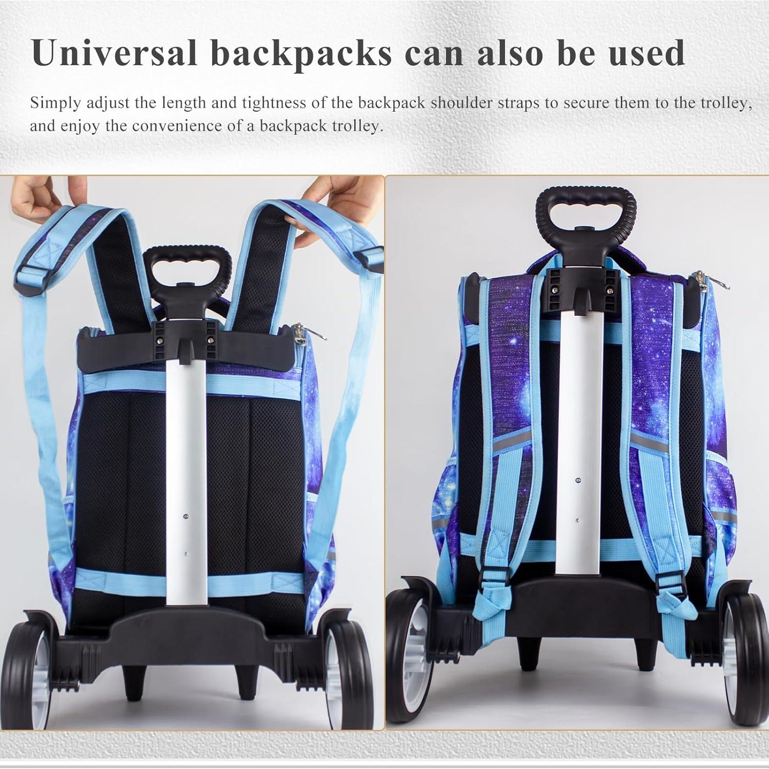 Carro de Mochila HapBoby Plegable con Ruedas Silenciosas