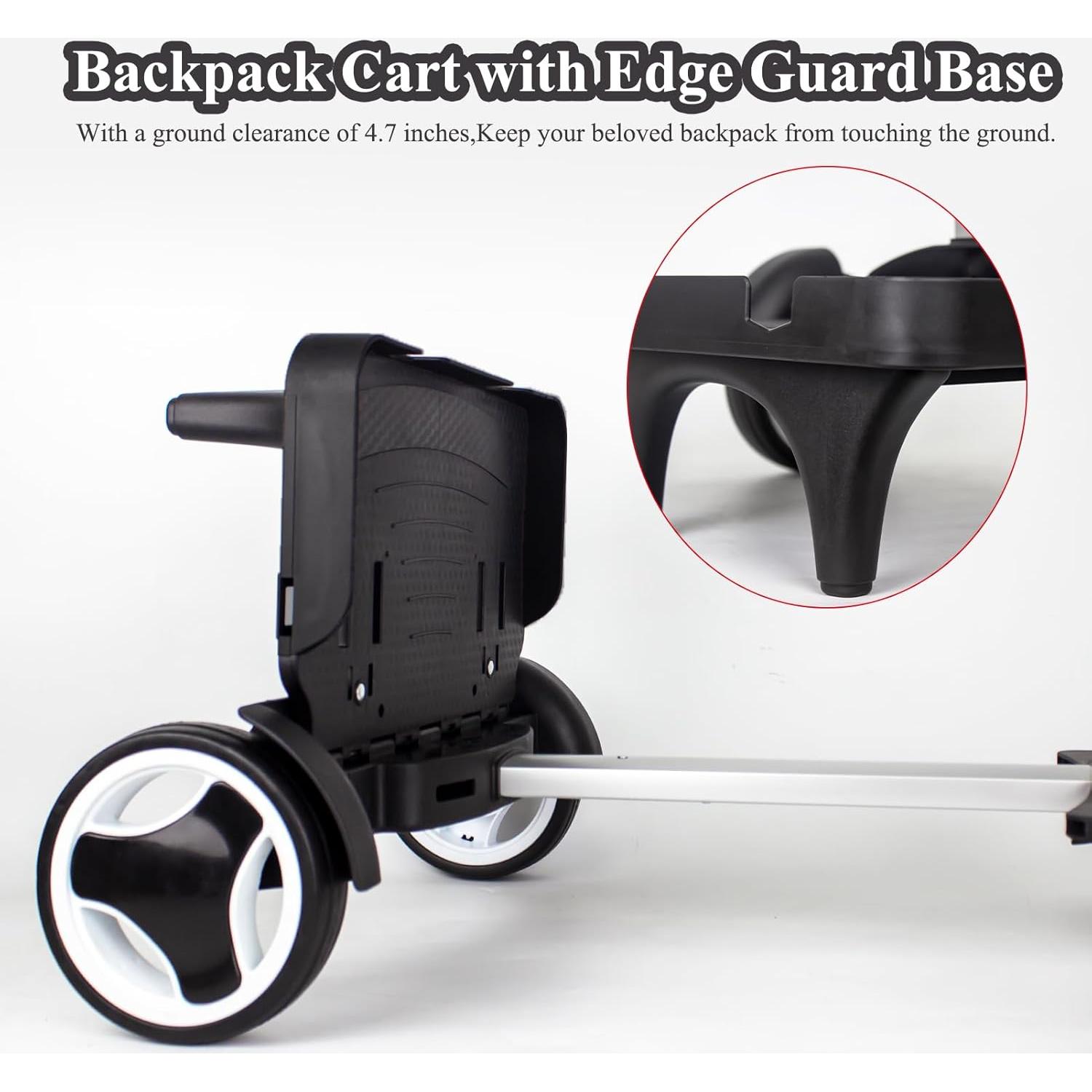 Carro de Mochila HapBoby Plegable con Ruedas Silenciosas