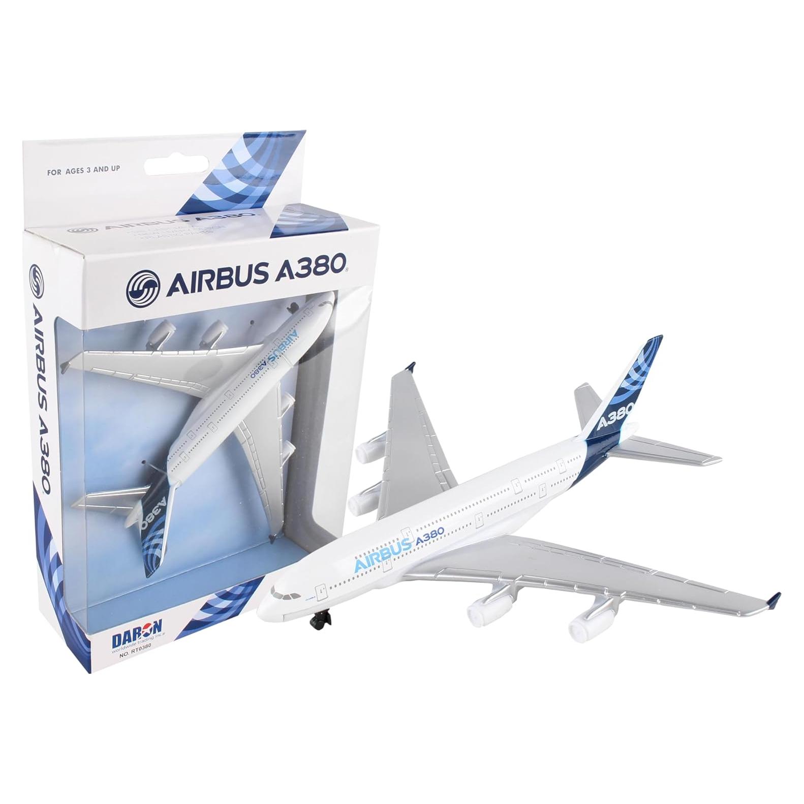 Aviación Daron Airbus A380 Blanco 15,24 cm Metal