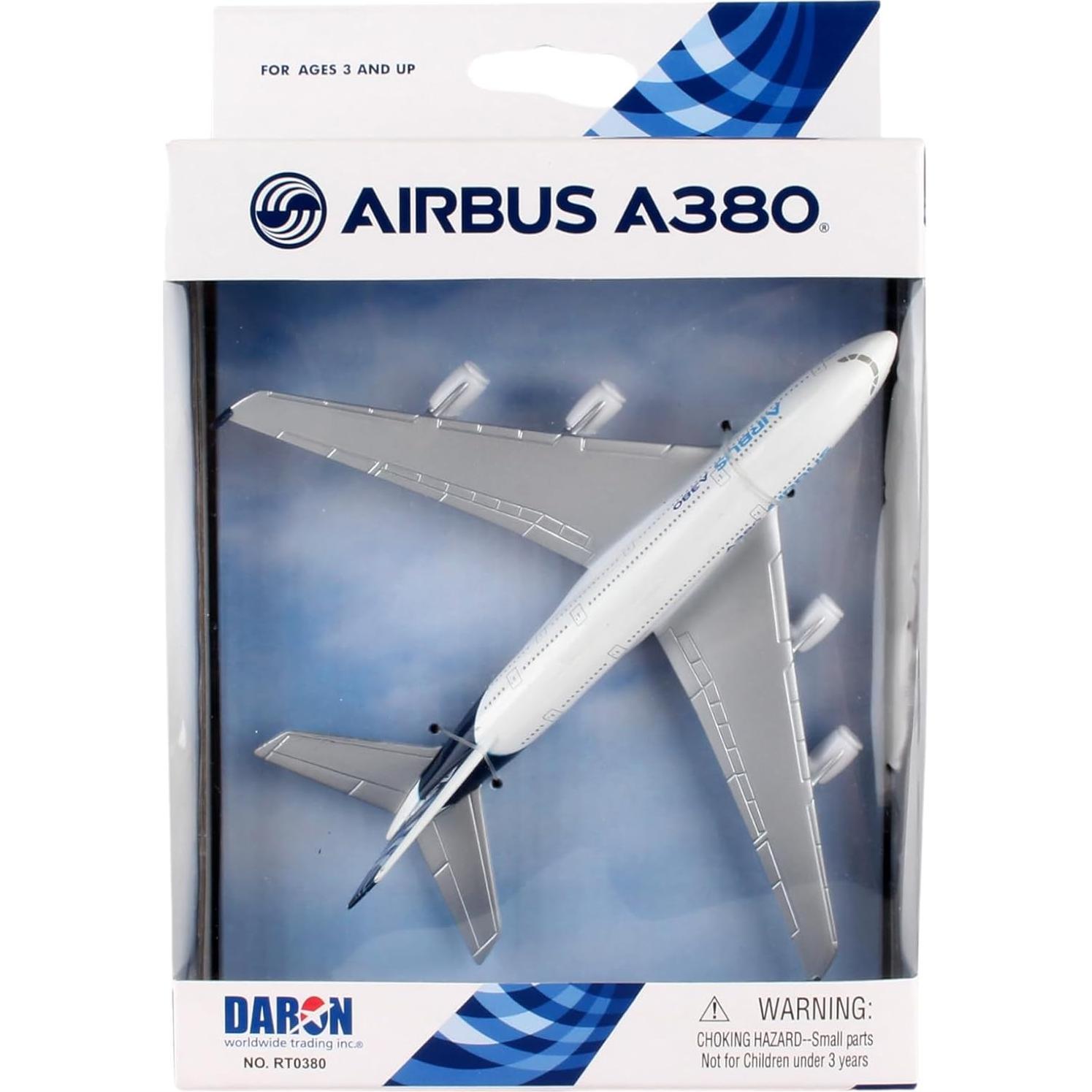 Aviación Daron Airbus A380 Blanco 15,24 cm Metal
