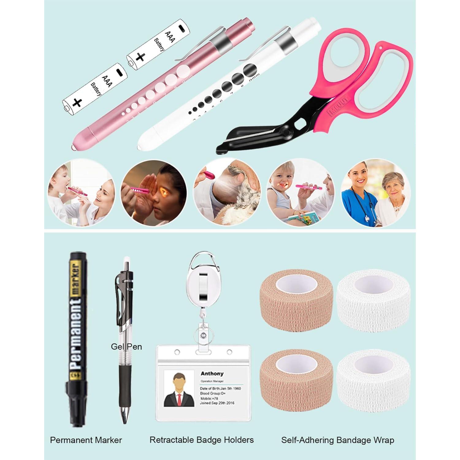 Kit de Estetoscopio MEUUT 15 Piezas para Enfermeras