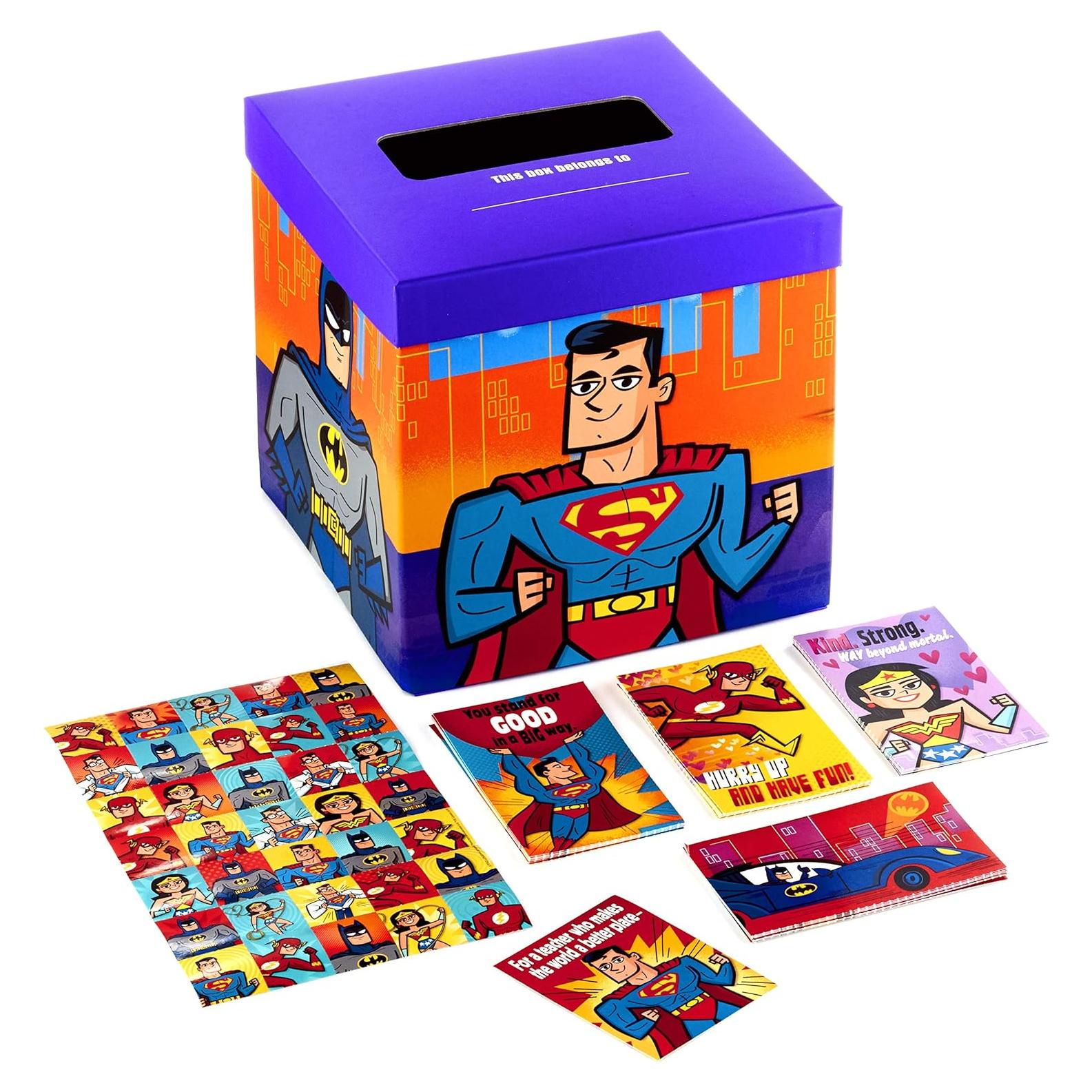 Tarjetas de San Valentín Hallmark Justice League 32 Tarjetas