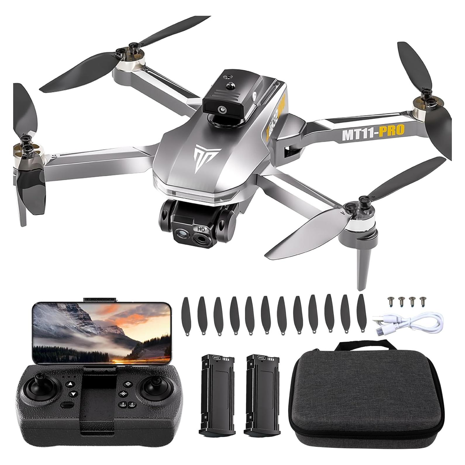 Brushless Motor Drone,90° Adjustable 4K FPV,APP control,40min Flight Time,Indoor Obstacle Avoidance,Optical Flow Positioning,Gesture Photography,360° Flip,Eyond-Range Loss Alert, Toys Gifts for Men Boys