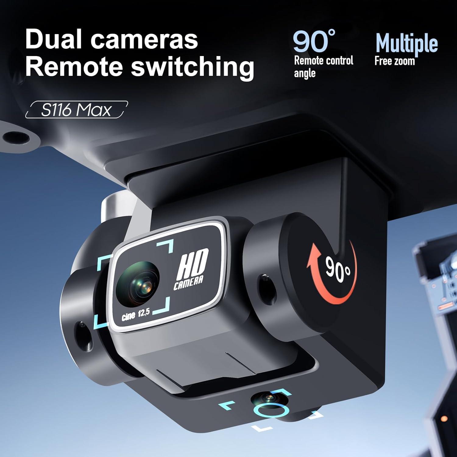 Drone GPS S116 ENTTGO con Controlador de Pantalla y 2 Baterías