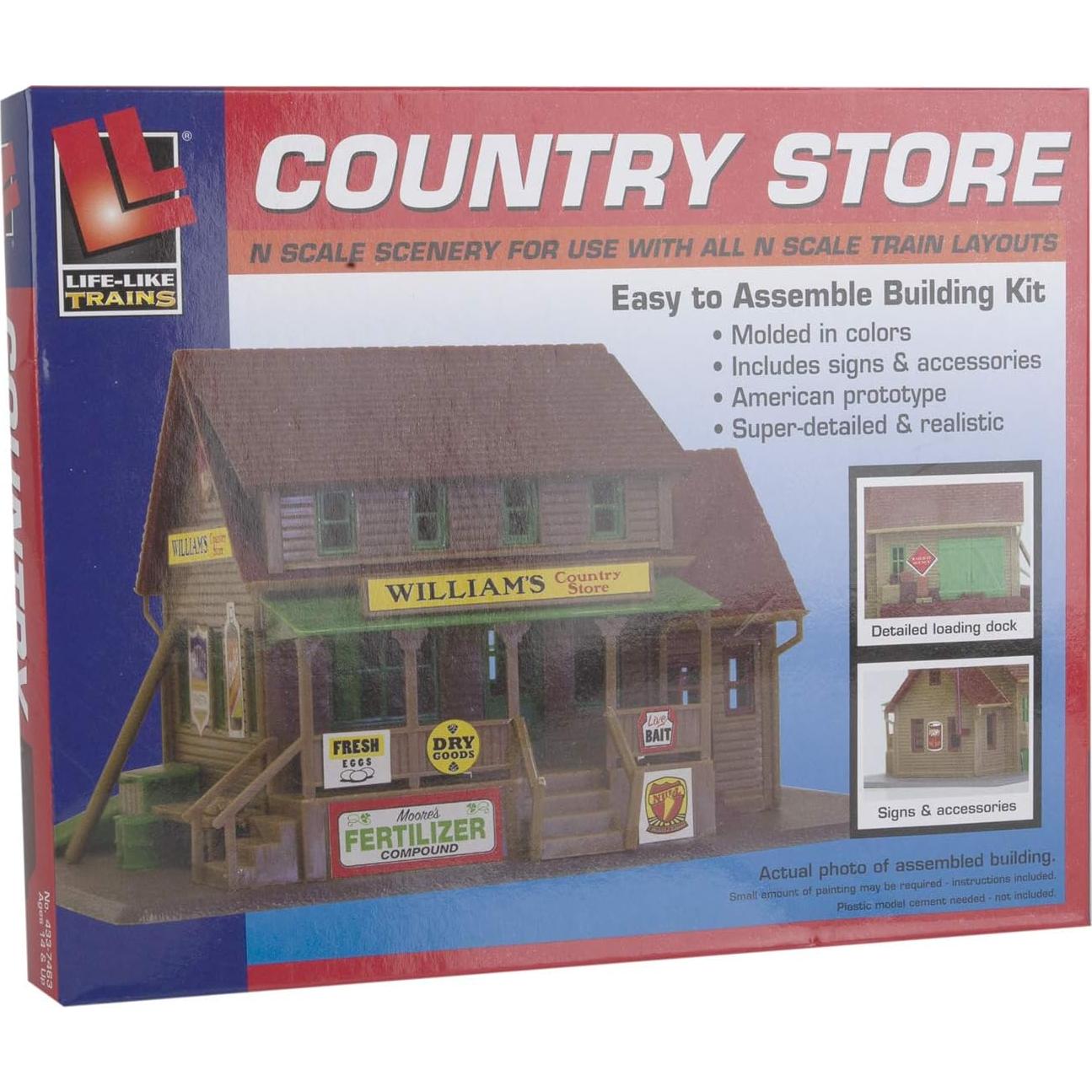 Kit Edificio Escala N Life-Like Tienda Condado William