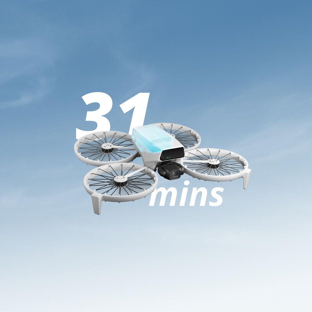 DJI Flip Fly More Combo With RC 2 Screen Remote Controller, Drone With 4K UHD Camera for Adults, 3 Batteries Bundle with 128 gb SD Card Strobe Lights and More