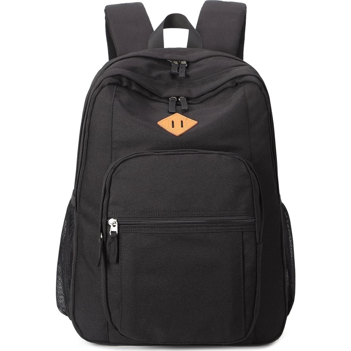 Mochila de Viaje Resistente al Agua Unisex Negra 41.9cm