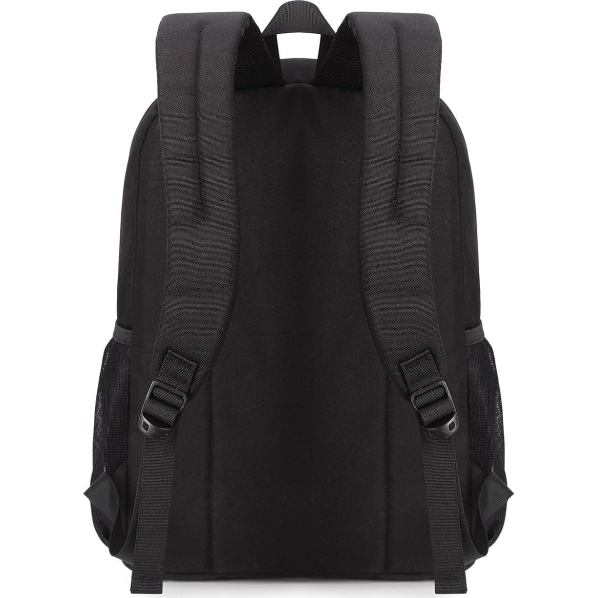 Mochila de Viaje Resistente al Agua Unisex Negra 41.9cm