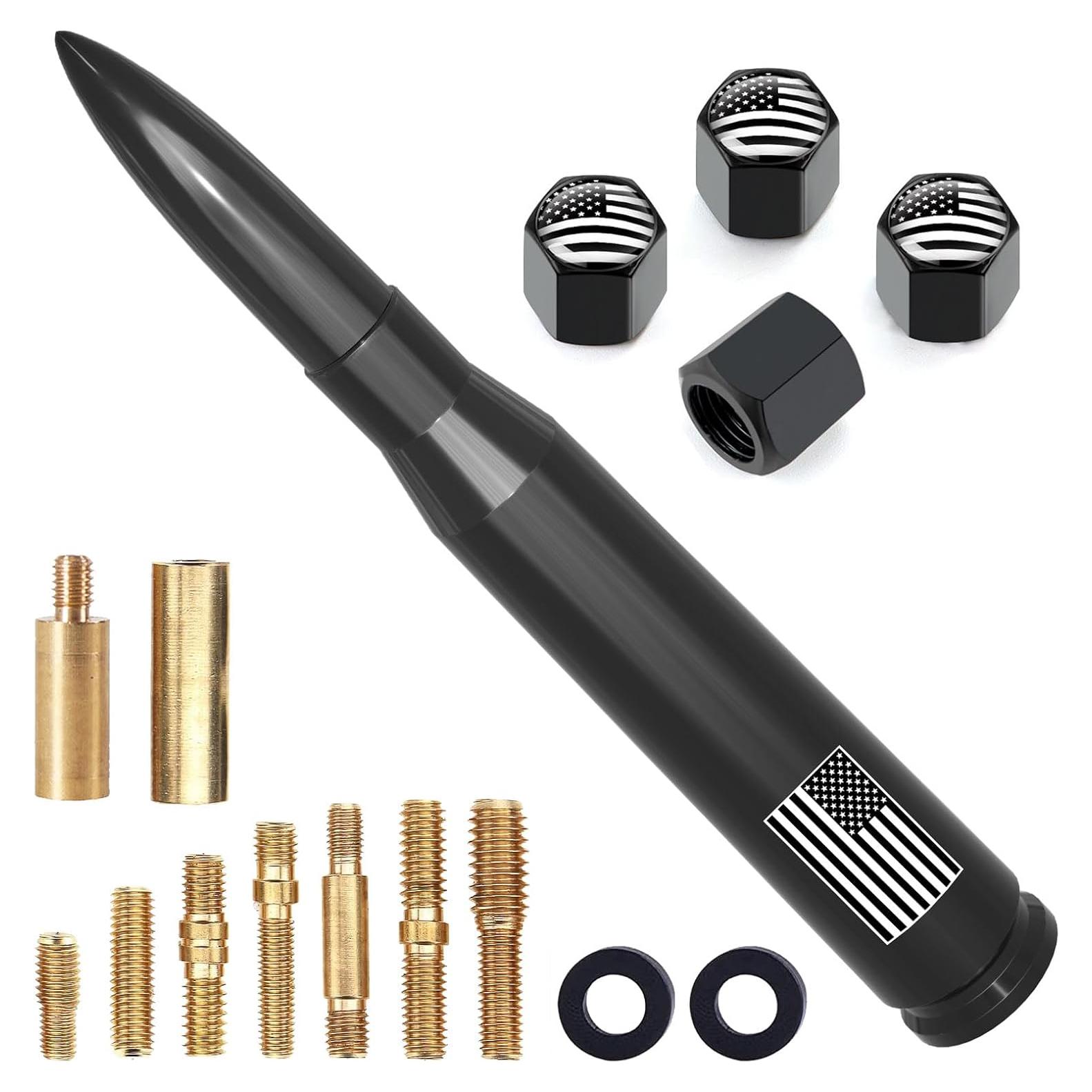 Antena de Camión Engirette 140 mm con Tapas de Válvula Neumático