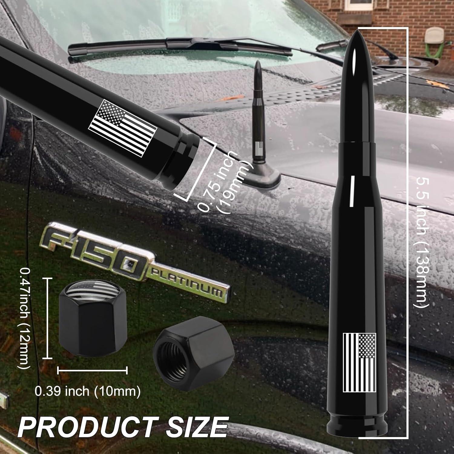 Antena de Camión Engirette 140 mm con Tapas de Válvula Neumático