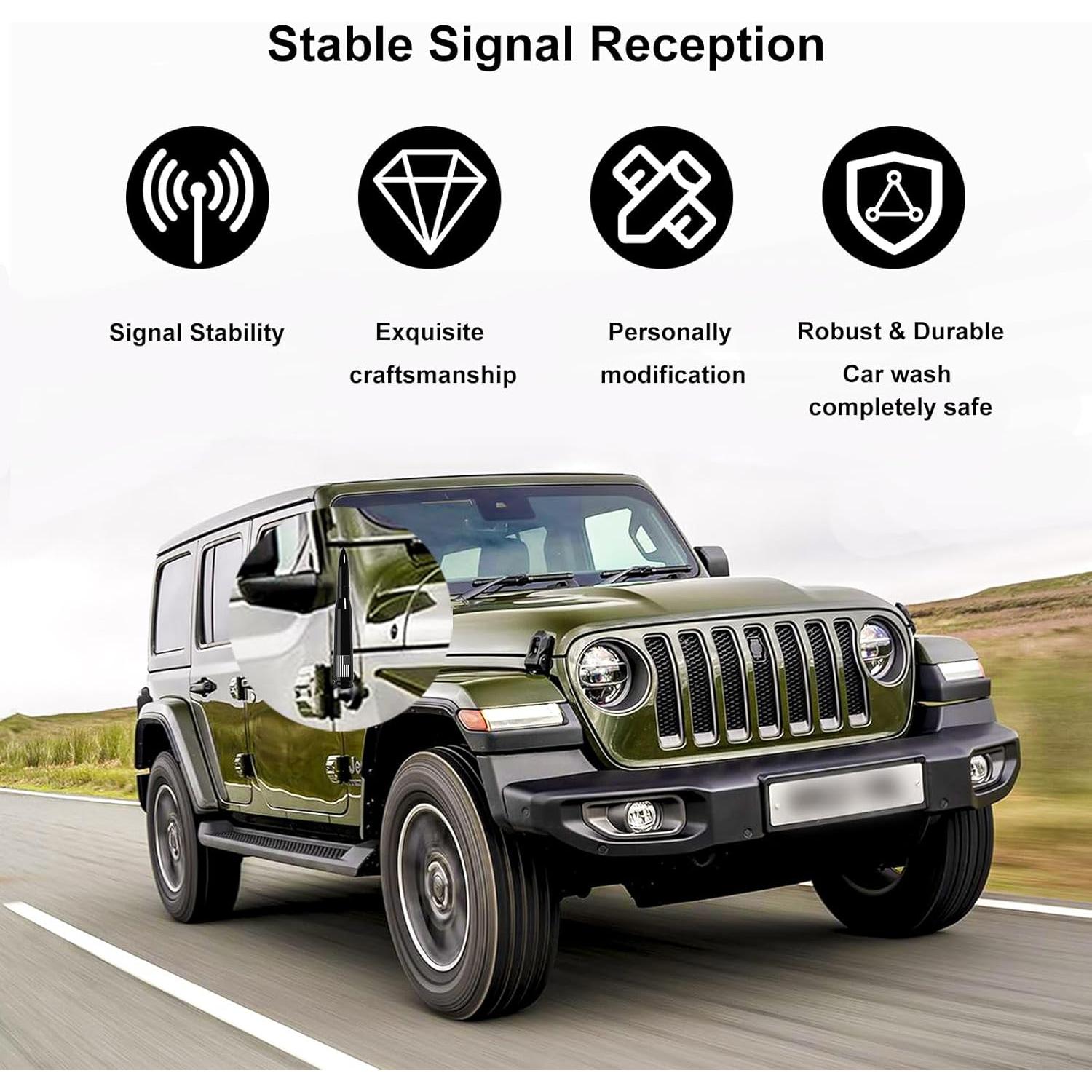 Antena de Camión Engirette 140 mm con Tapas de Válvula Neumático