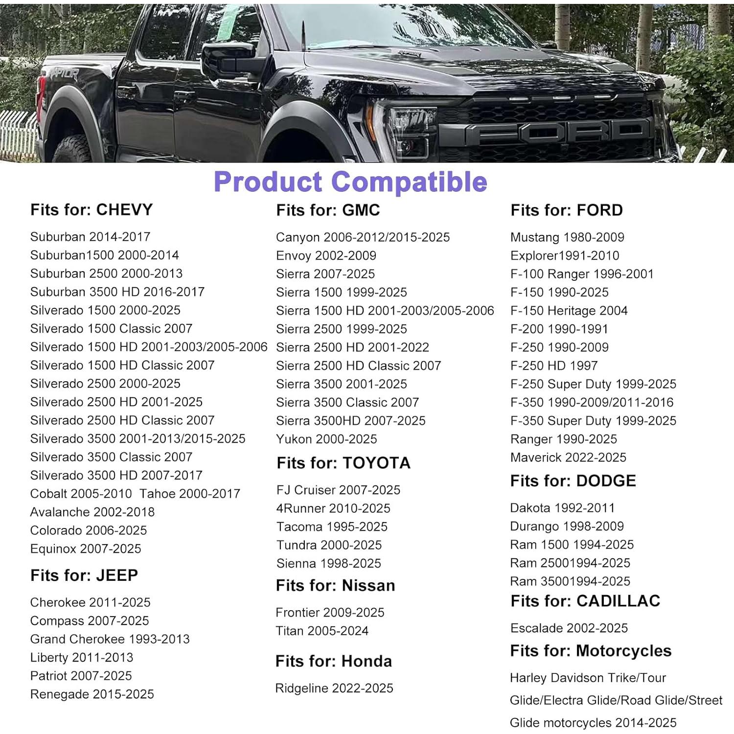 Antena de Camión Engirette 140 mm con Tapas de Válvula Neumático